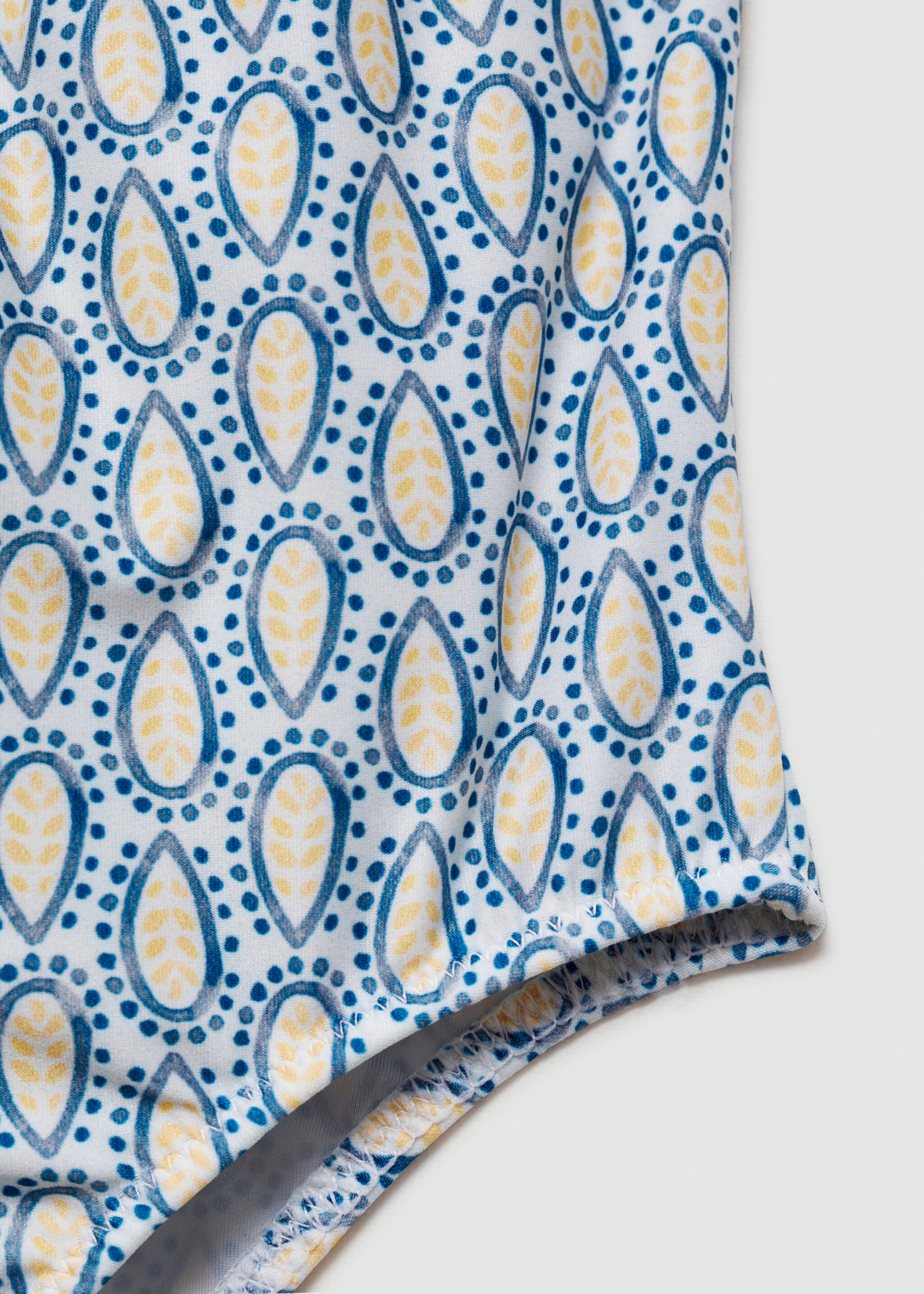 Gathered print swimsuit - Details of the article 8