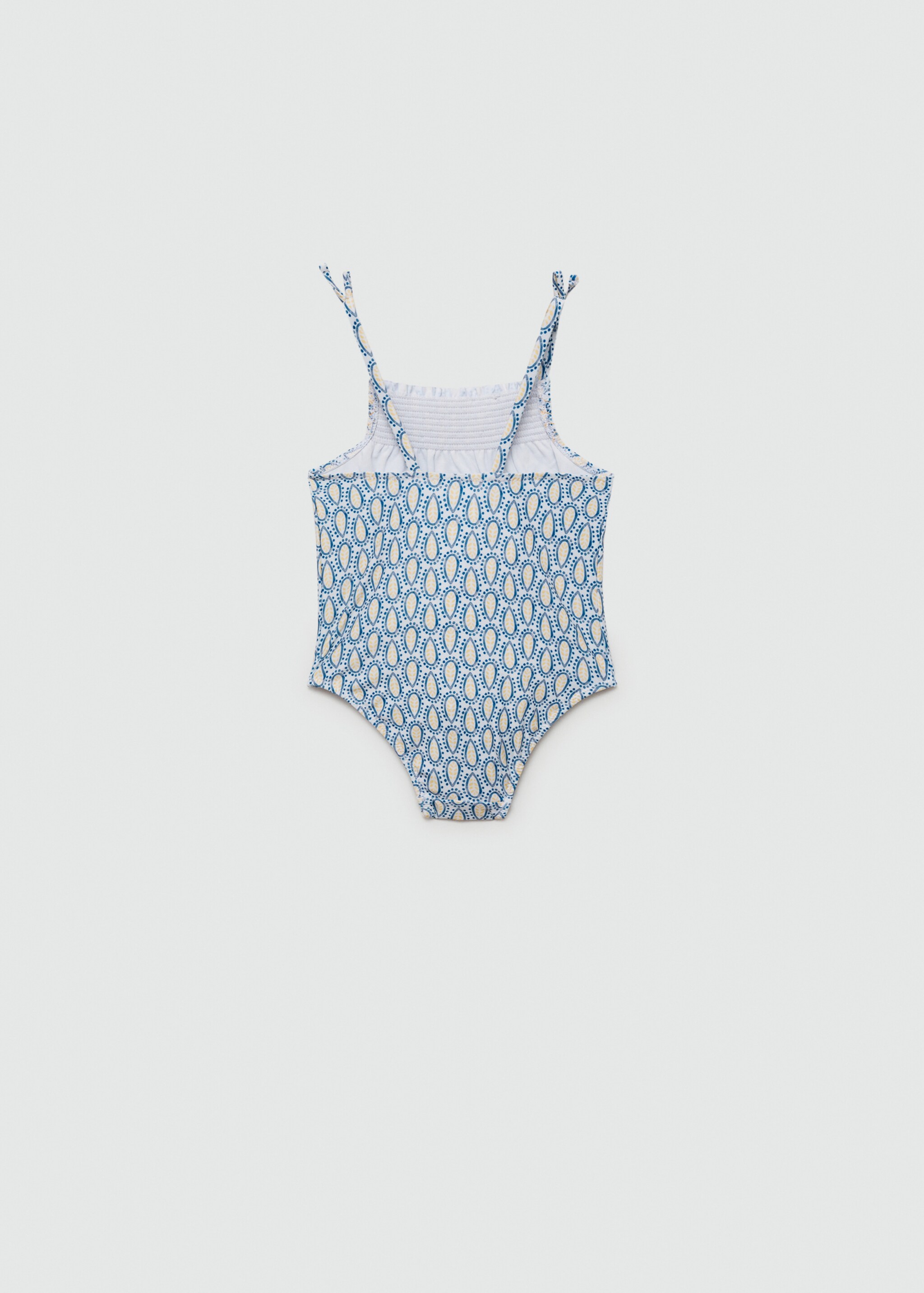 Gathered print swimsuit - Reverse of the article