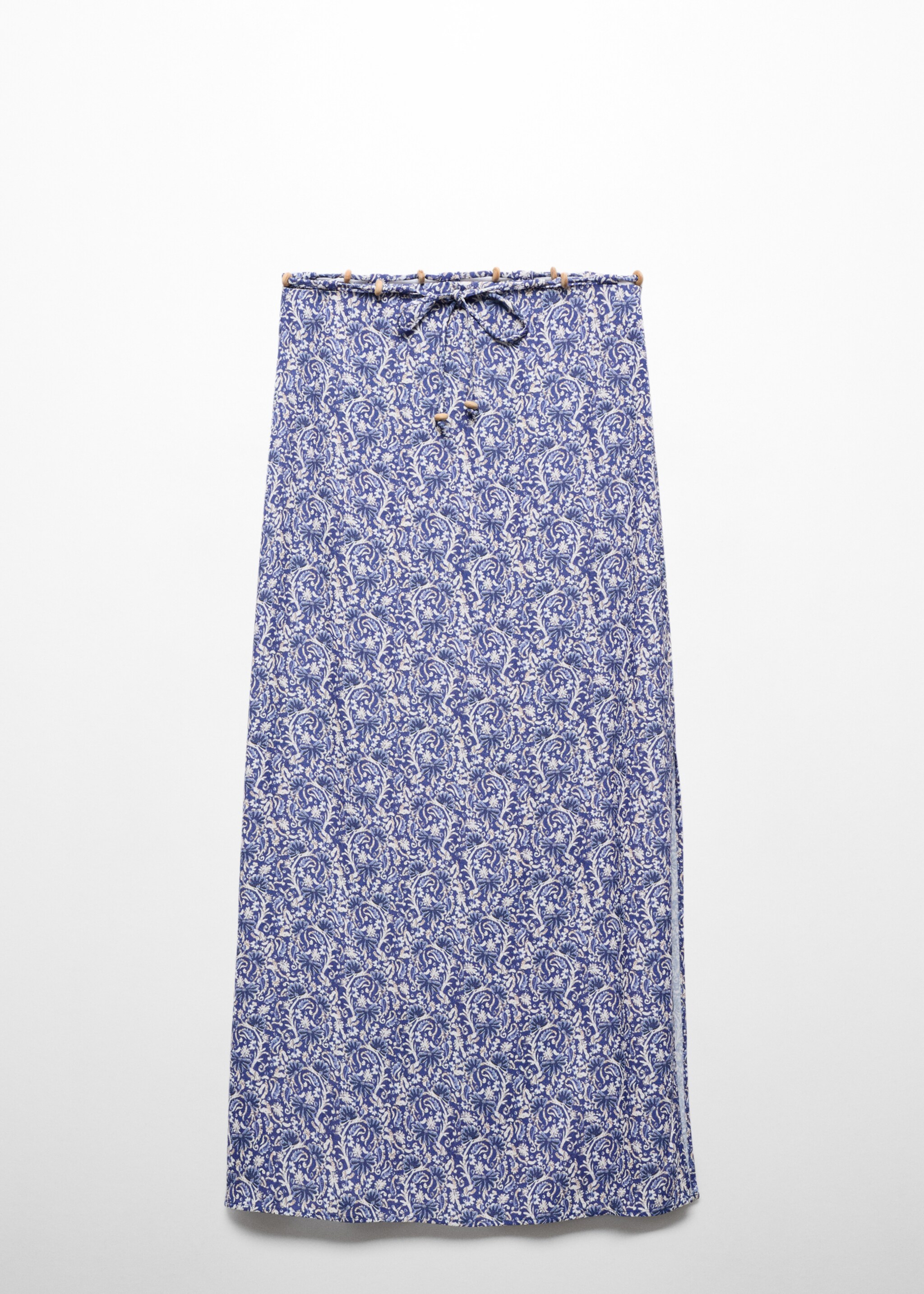 Falda midi estampada - Artículo sin modelo, Azul celeste. Ref: 67068278-00.