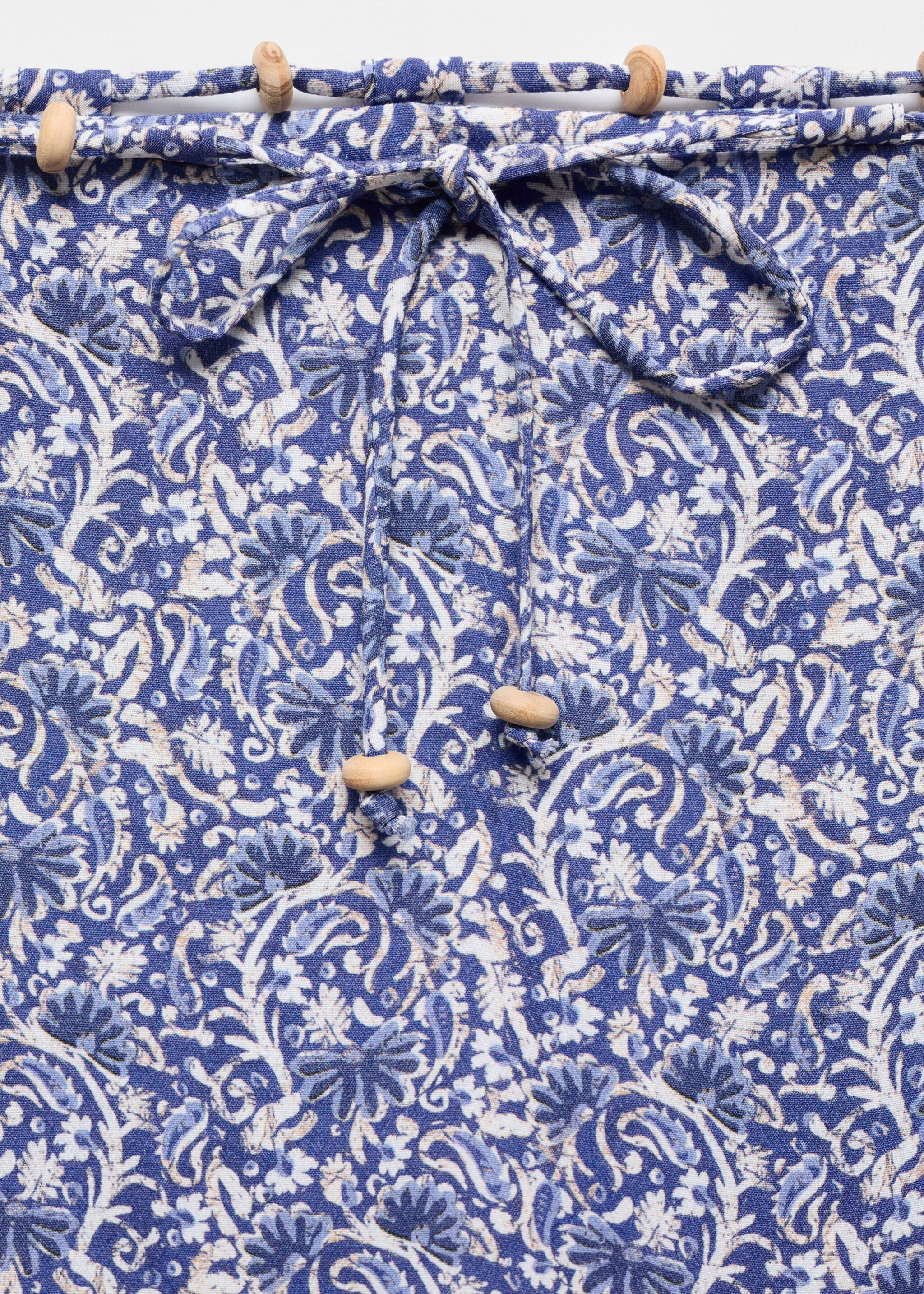 Falda midi estampada - Detalle del artículo 8, Azul celeste. Ref: 67068278-00.