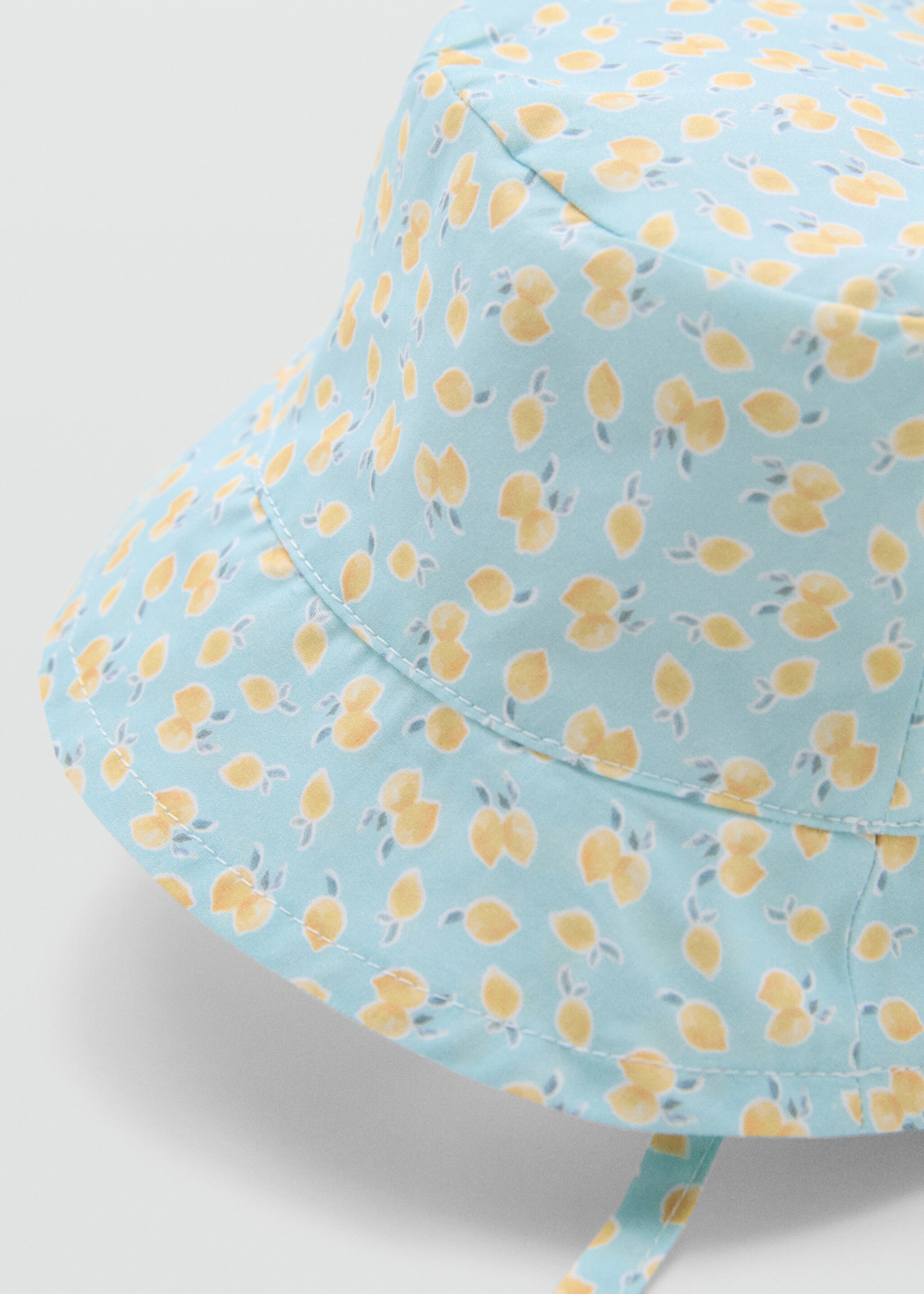 Gorra bucket estampat - Pla mig, Verd aigua. Ref: 67068279-00.