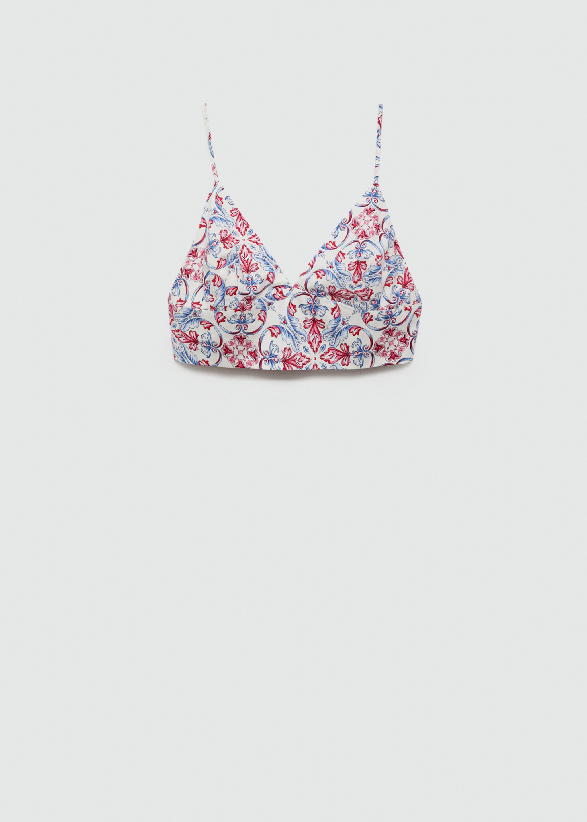 Gemustertes Crop-Top - Artikel ohne Model