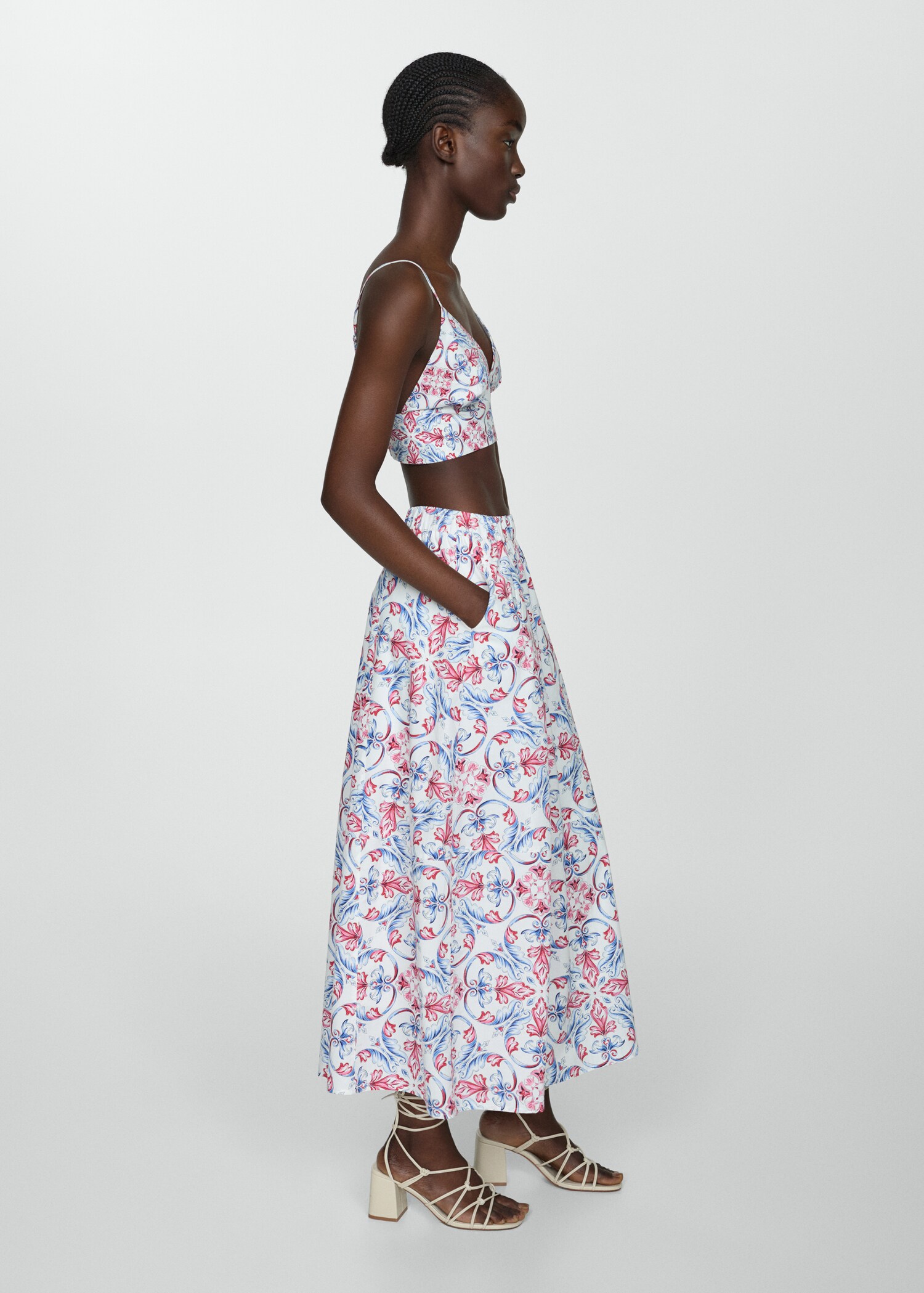 Printed crop top - Details of the article 2