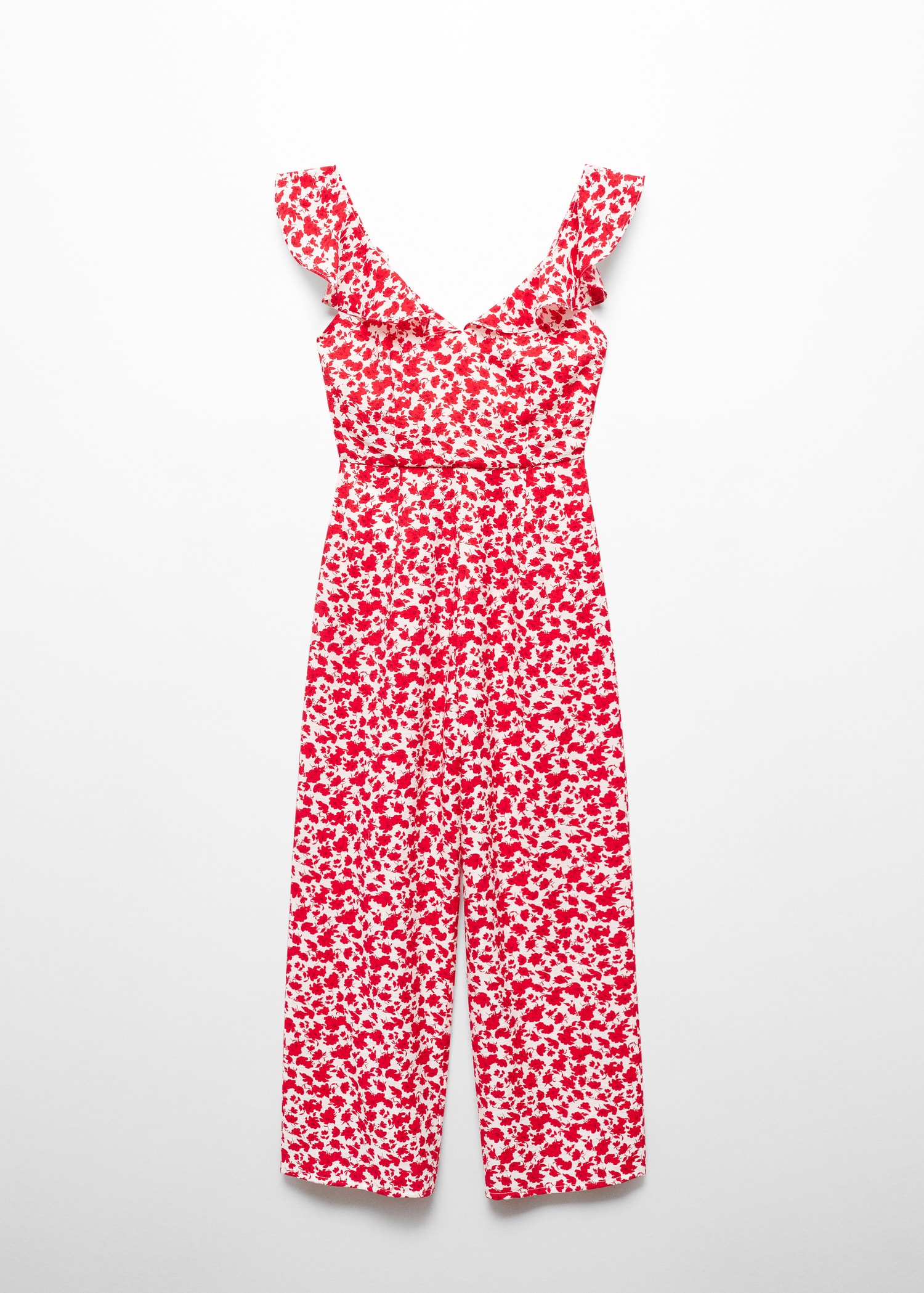 Floral-print long jumpsuit Women MANGO OUTLET USA
