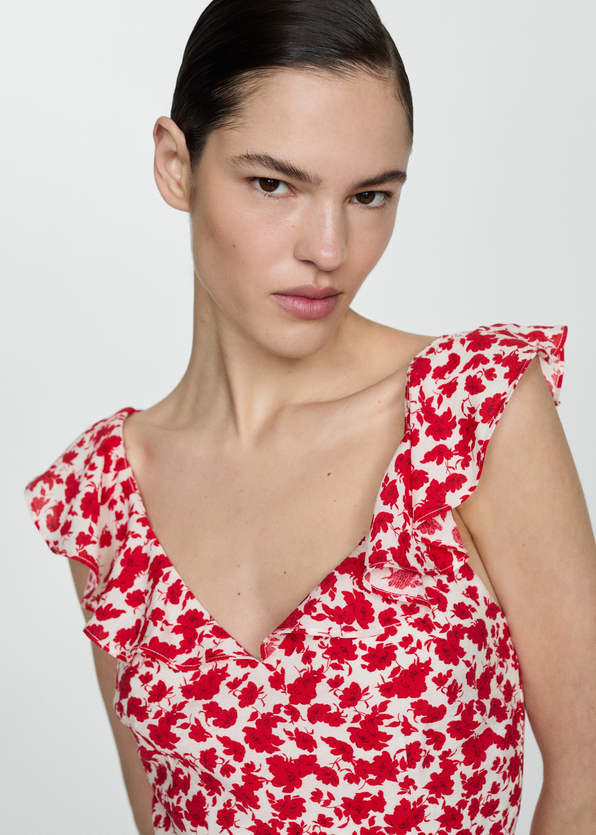 Langer Overall mit floralem Print - Detail des Artikels 1