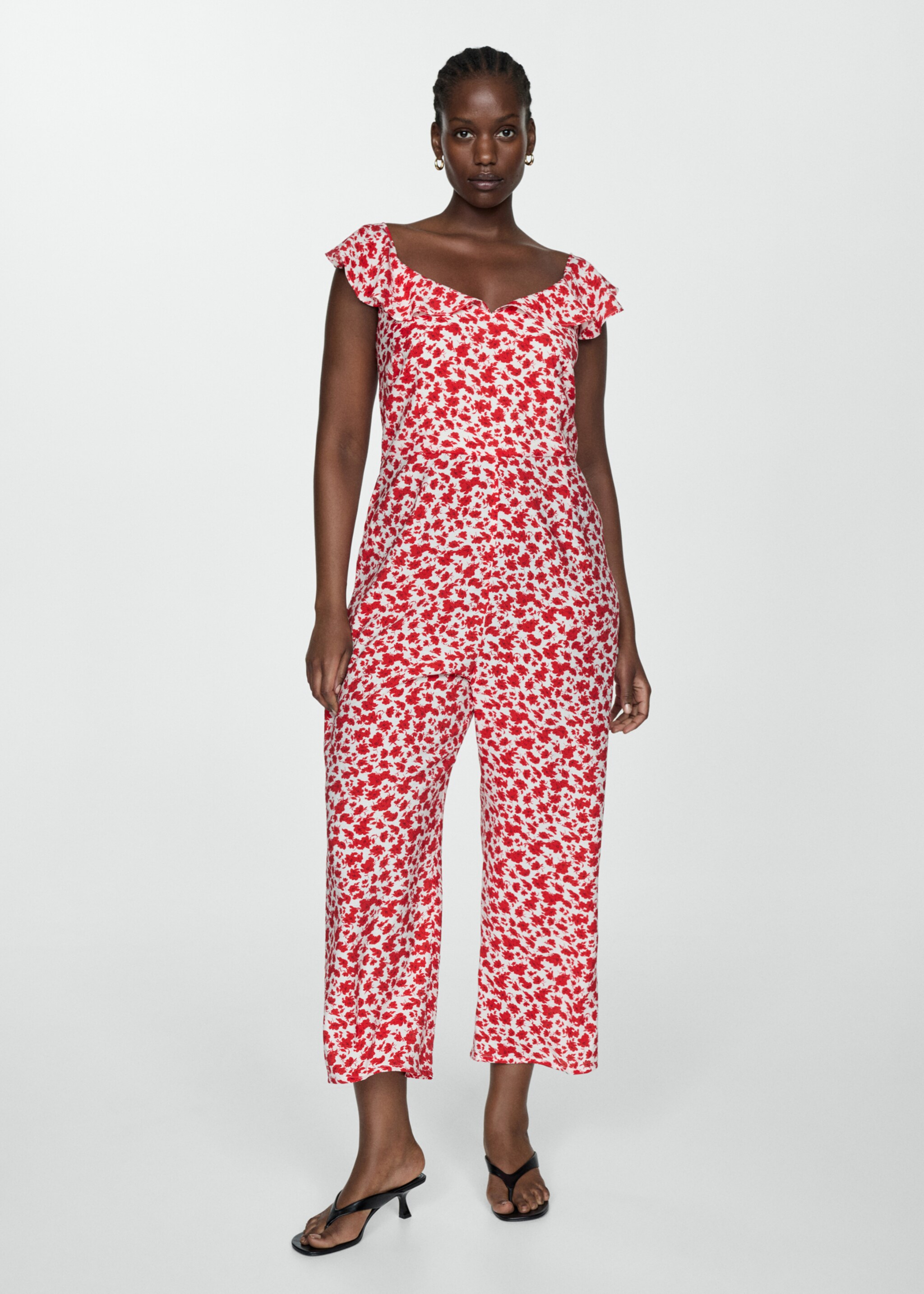 Langer Overall mit floralem Print - Detail des Artikels 3