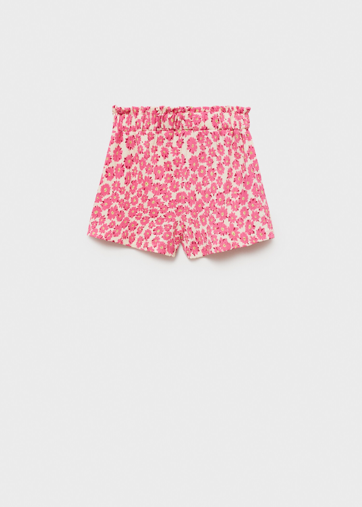 Shorts mit floralem Dessin - Rückseite des Artikels