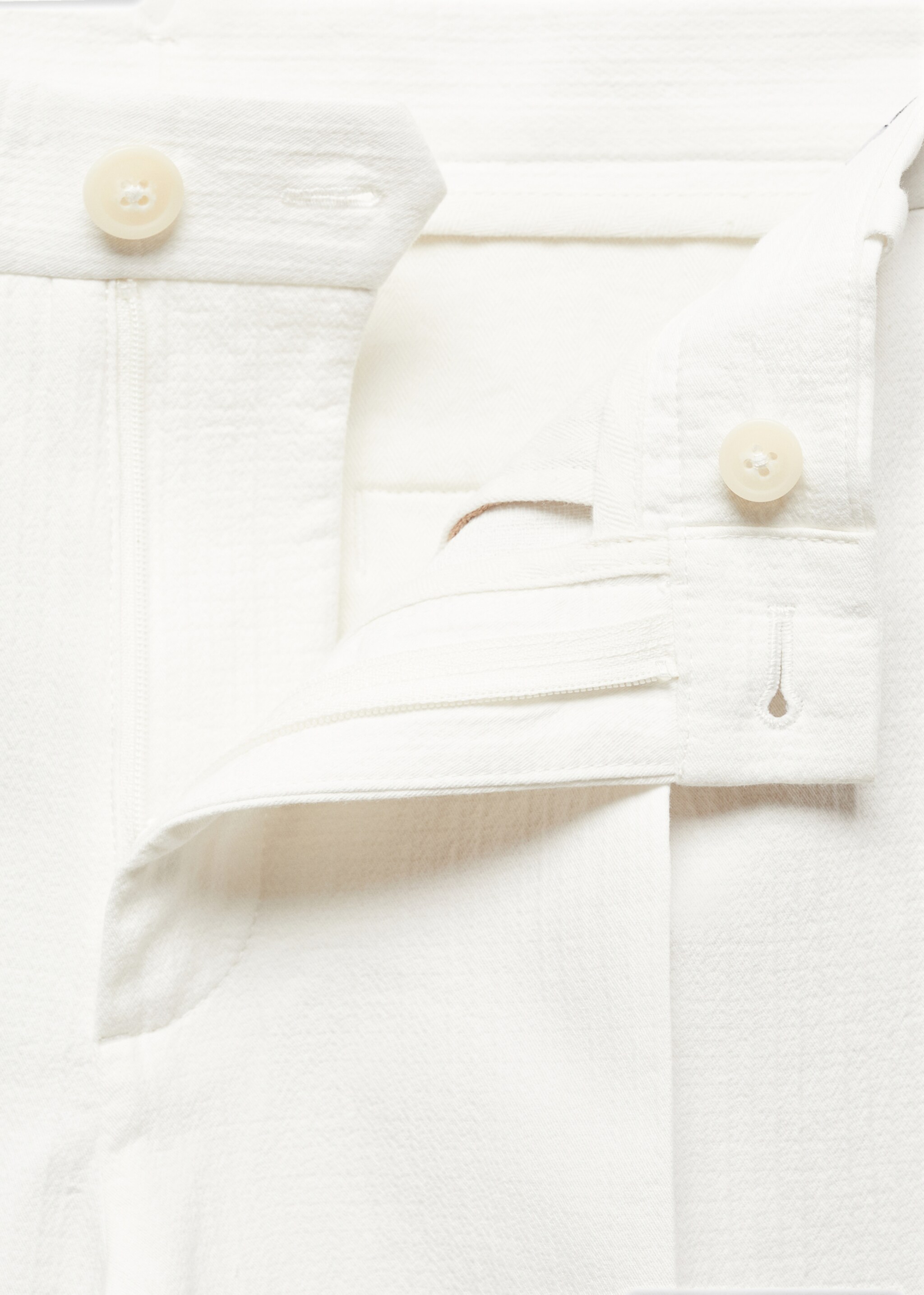 Slim-fit trousers with pleated texture - Details of the article 8
