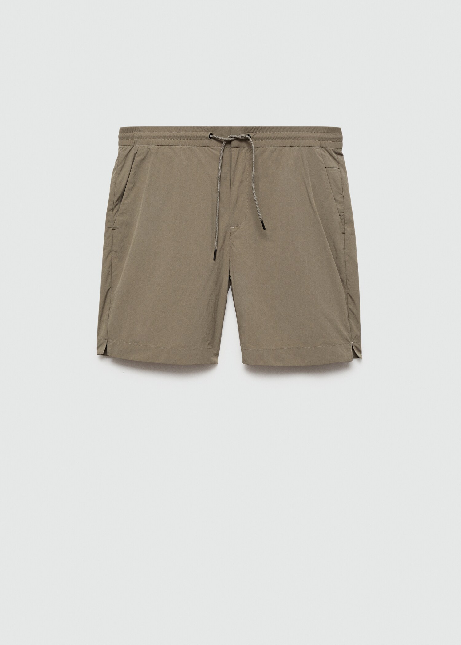 Water-repellent bermuda shorts with drawstring - Article without model