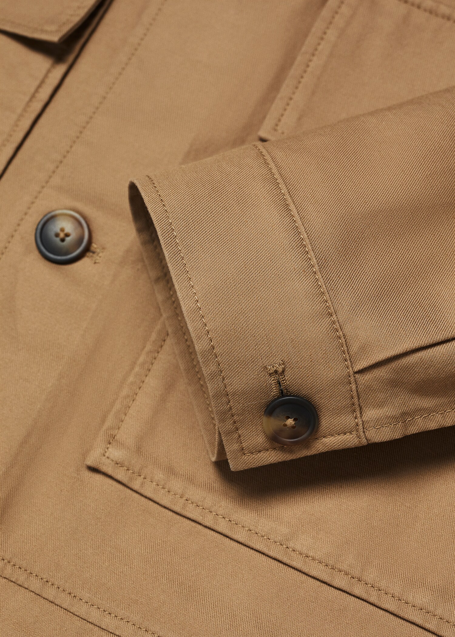 Tencel-linen overshirt with pockets - Details of the article 8