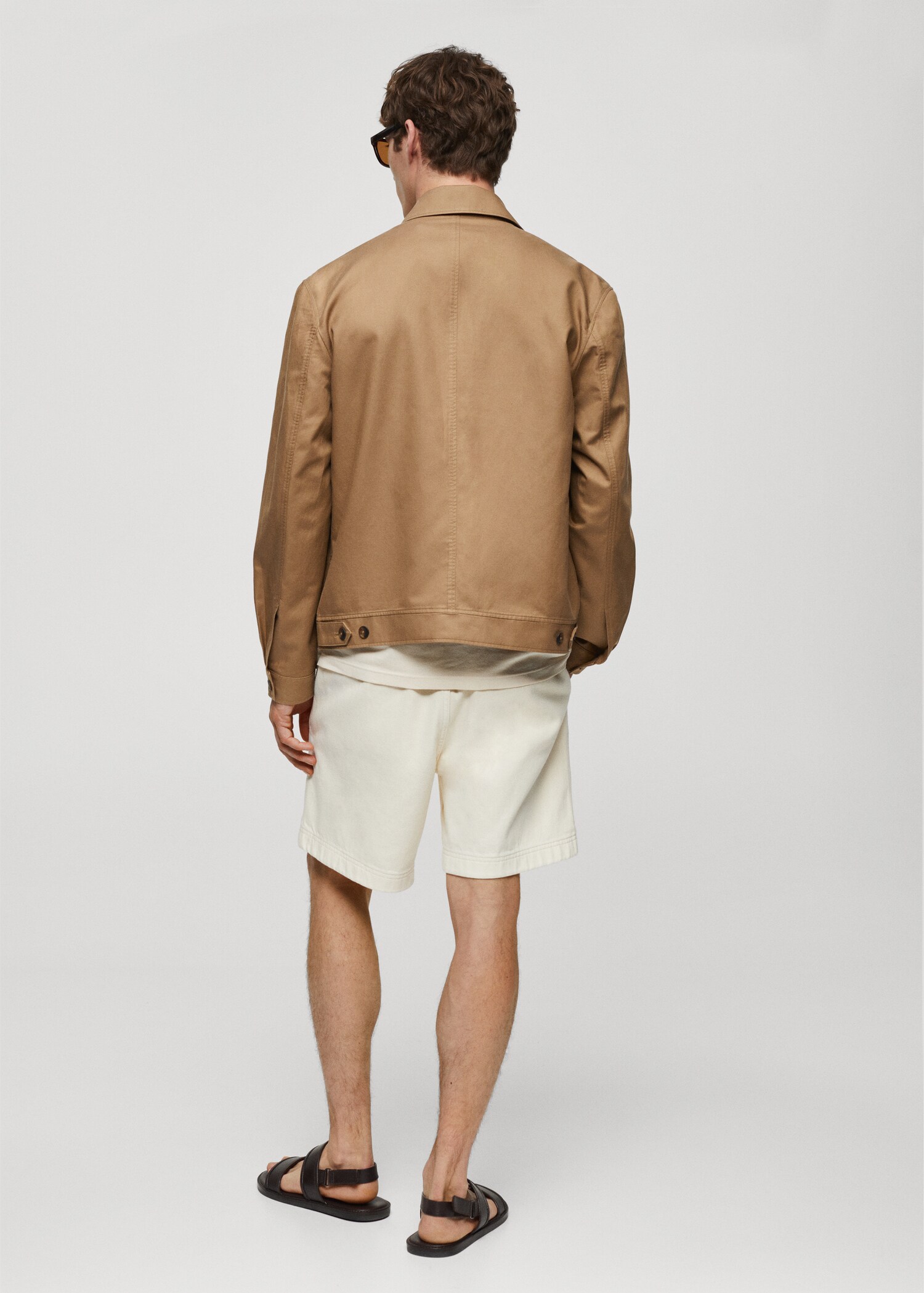 Tencel-linen overshirt with pockets - Reverse of the article