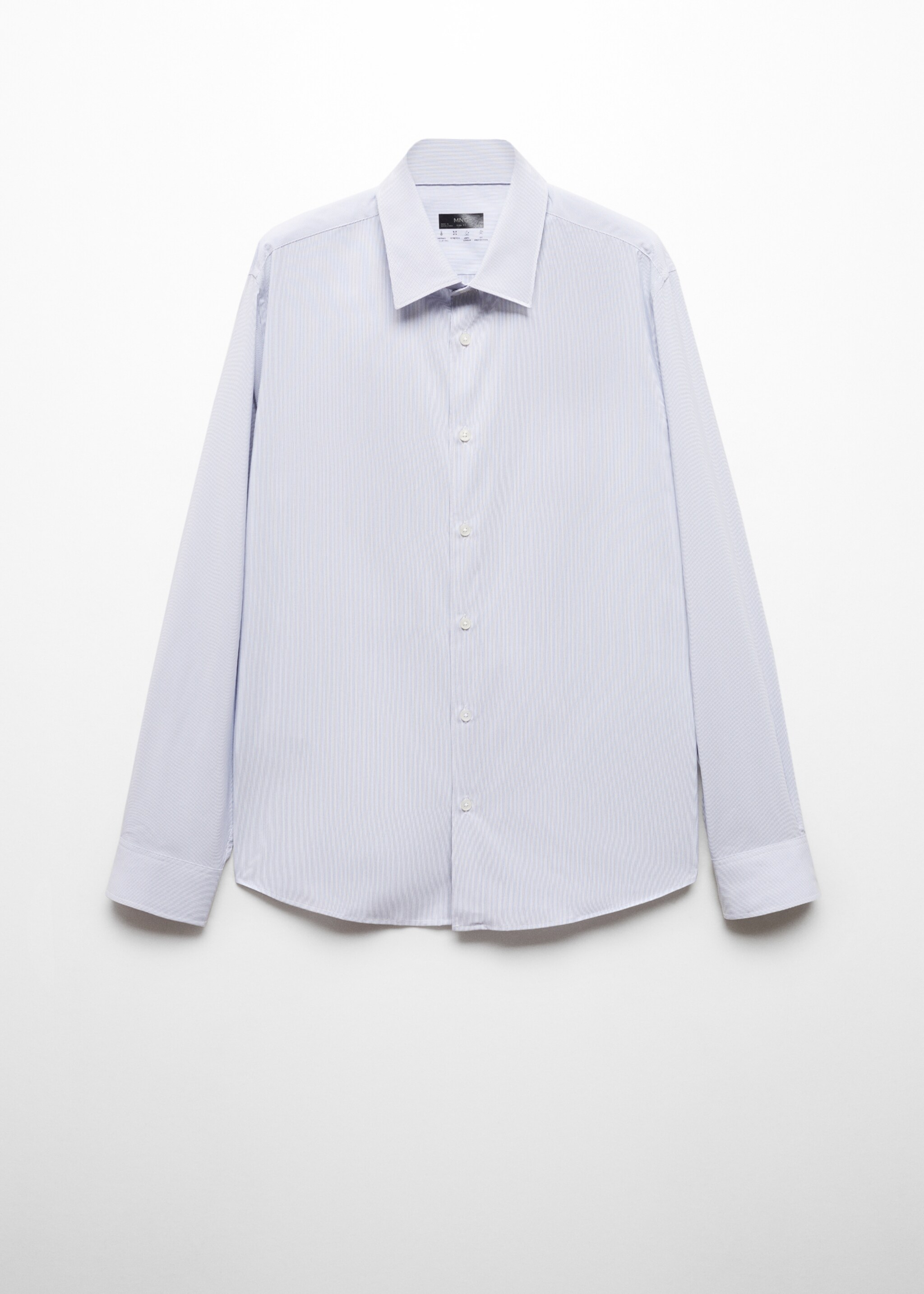 Gestreept slim-fit overhemd van stretch stof - Artikel zonder model