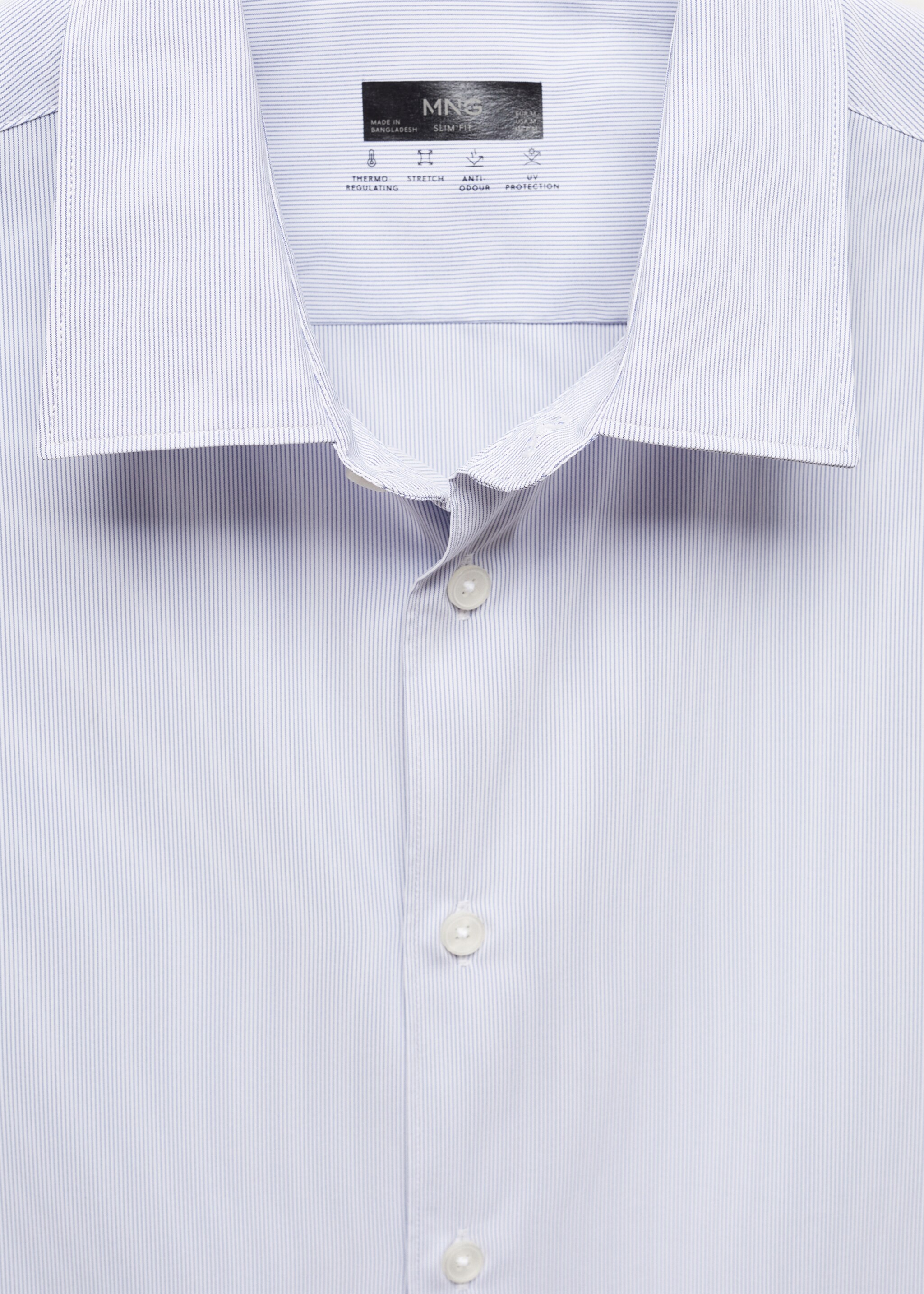 Gestreept slim-fit overhemd van stretch stof - Detail van het artikel 8