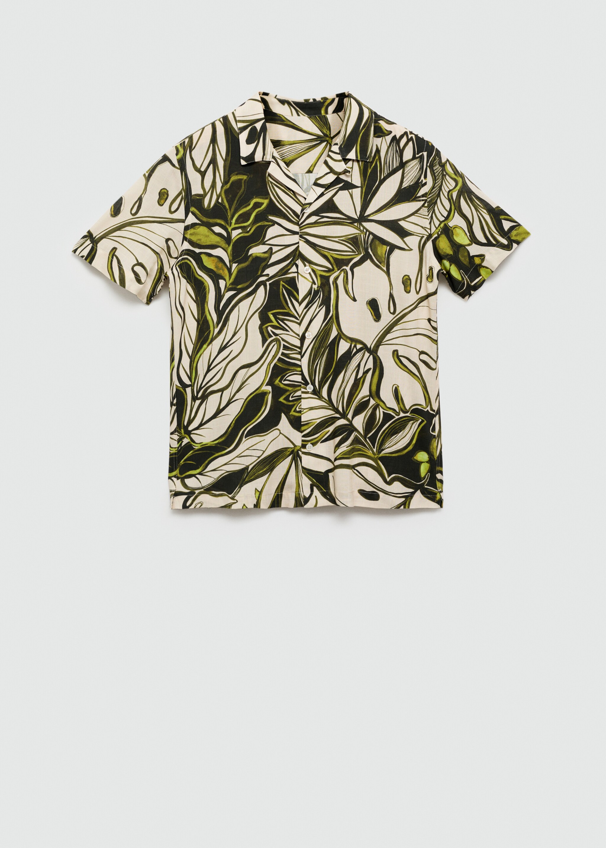Soepelvallend overhemd met hawaïprint - Artikel zonder model