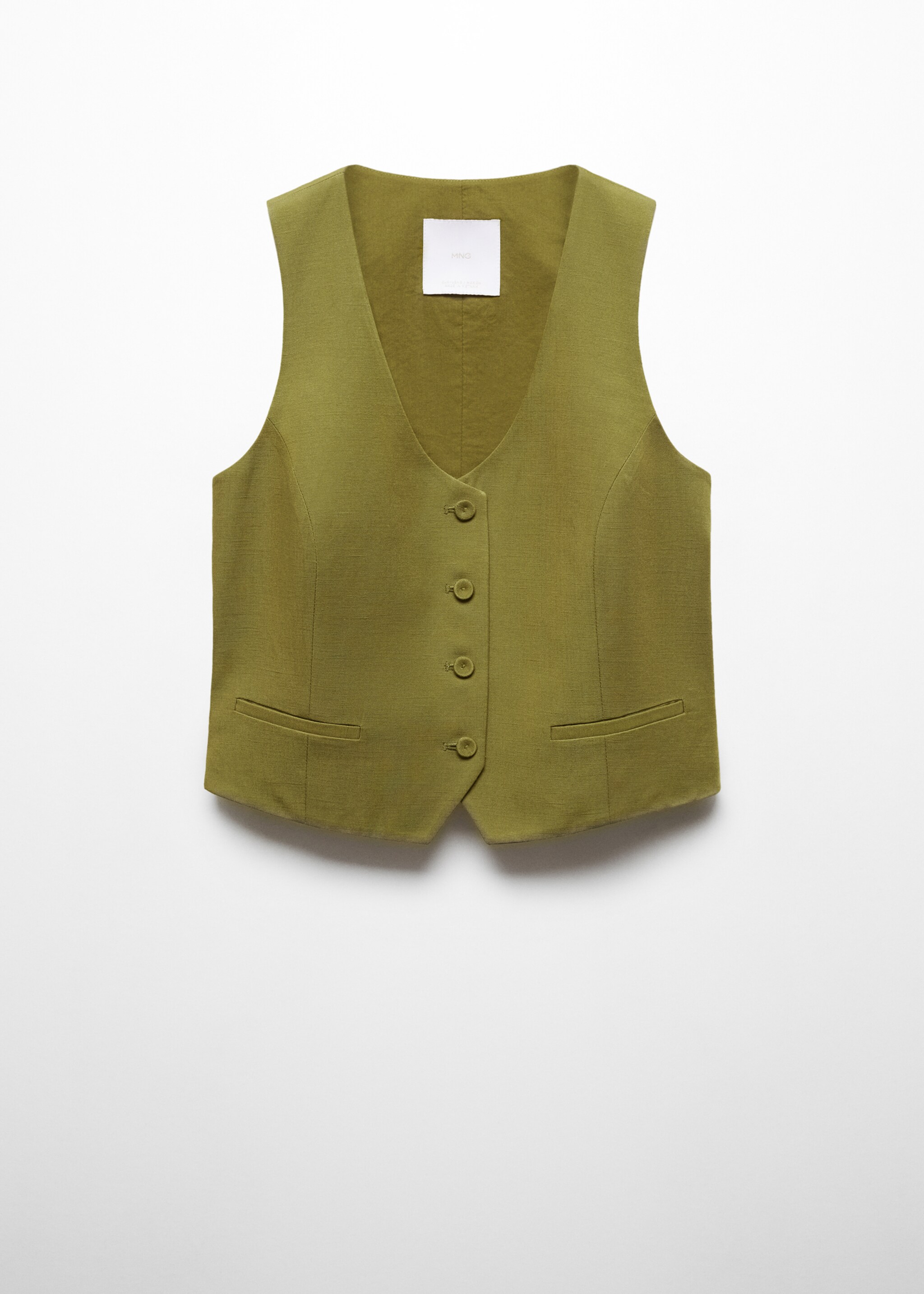 Gilet lin boutons - Article sans modèle