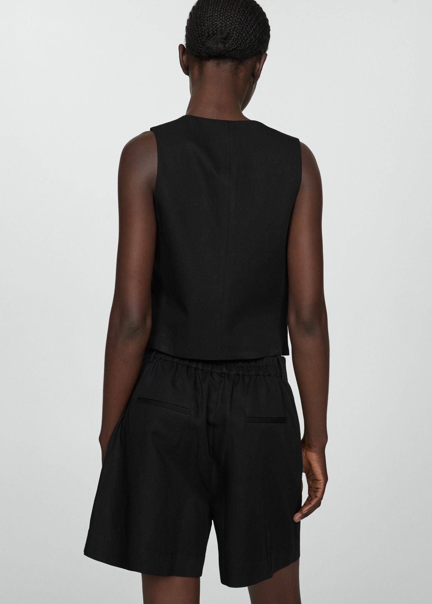 Gilet Donna In Lino Puro - Senza Maniche, Scollo A V | Amazhiyu - Foto 12