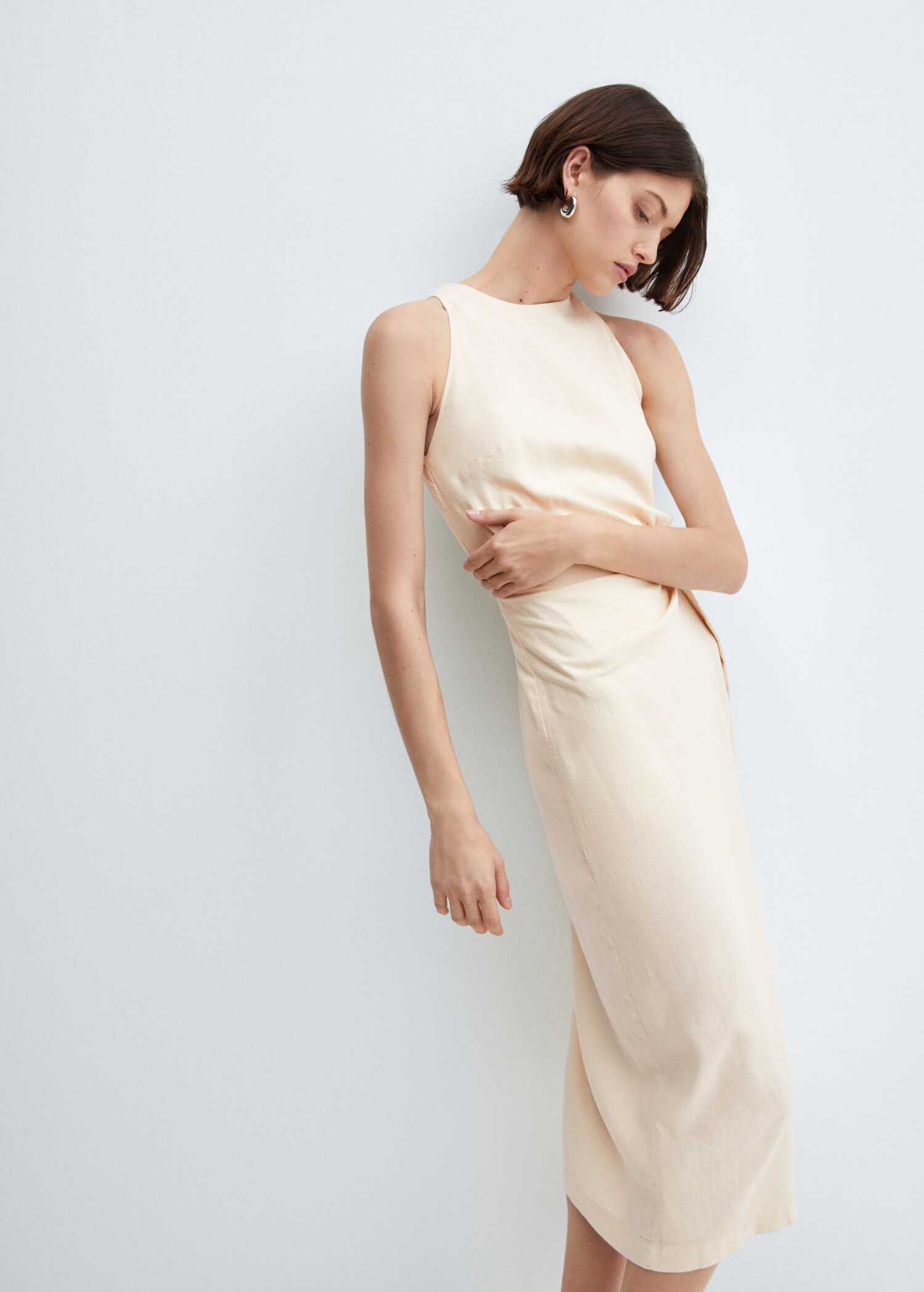 Leinenkleid mit Schleife - Detail des Artikels 2