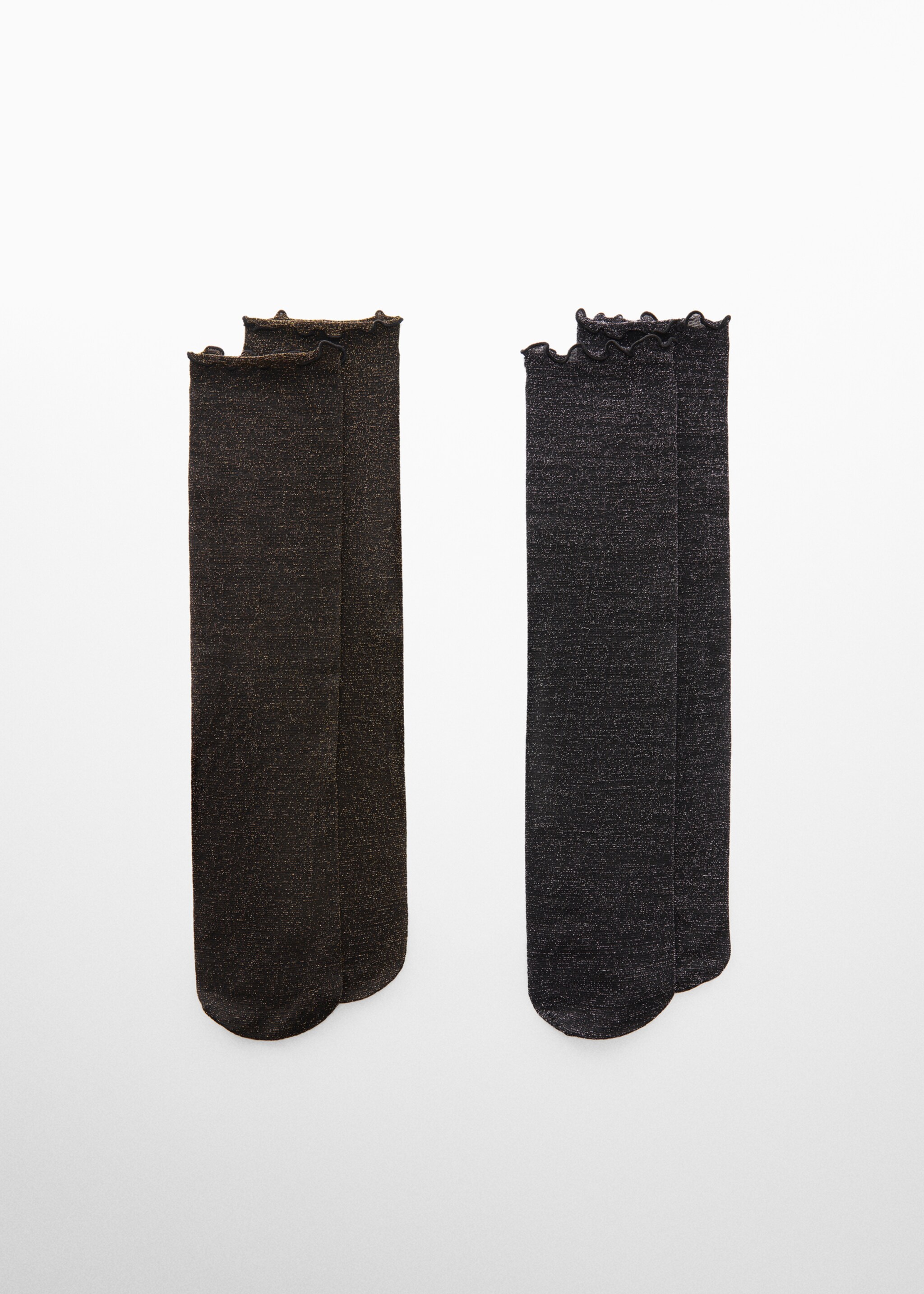 Calcetines largos lúrex - Artículo sin modelo, Negro. Ref: 67070419-00.