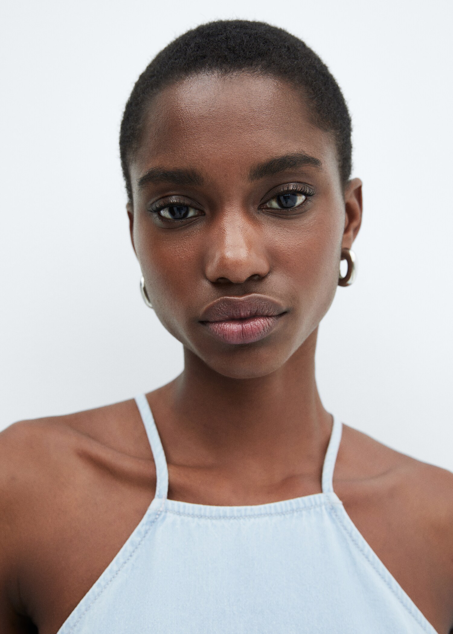 Strappy denim dress - Details of the article 1
