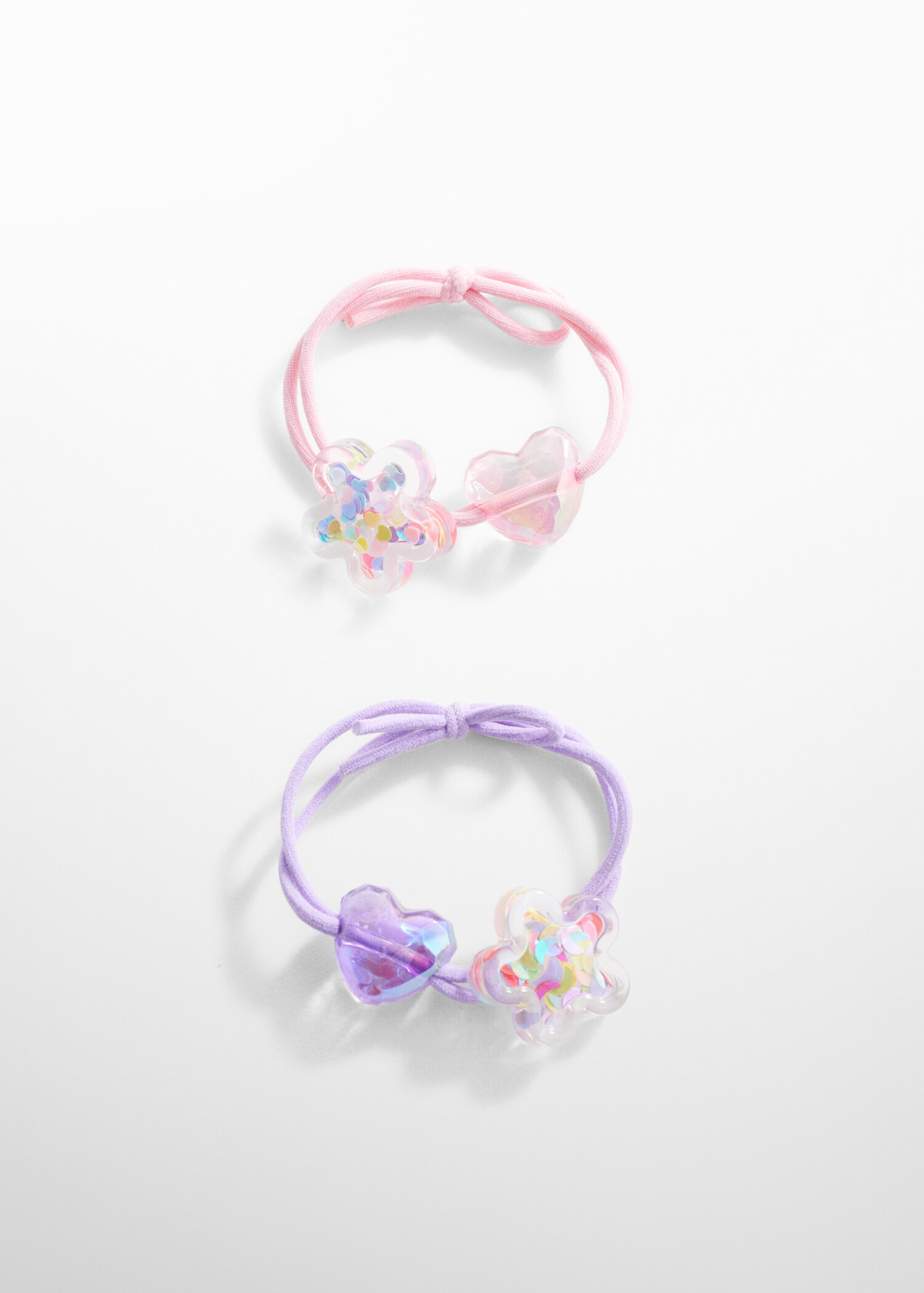 Pack de 2 elásticos de cabelo combinados - Artigo sem modelo