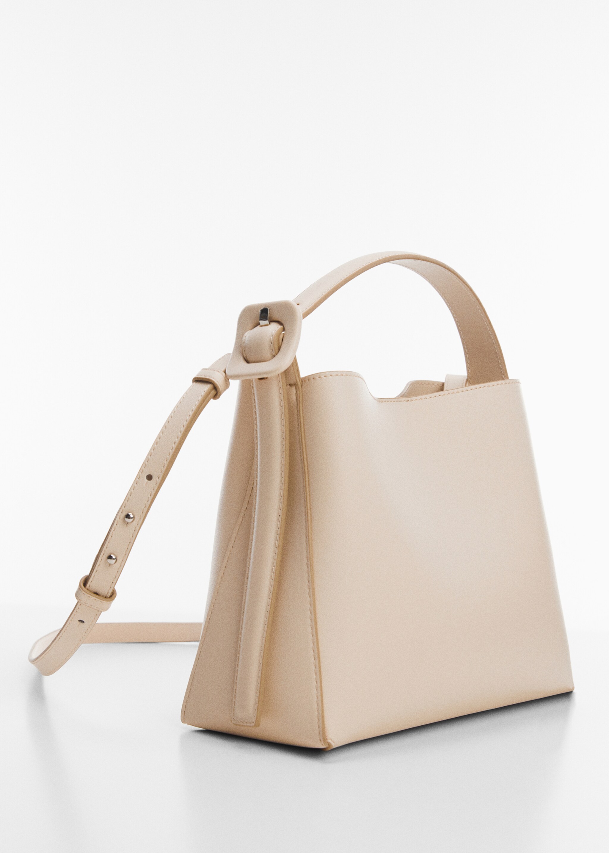 Shopper Bag mit Schnallendetail - Mittlere Ansicht