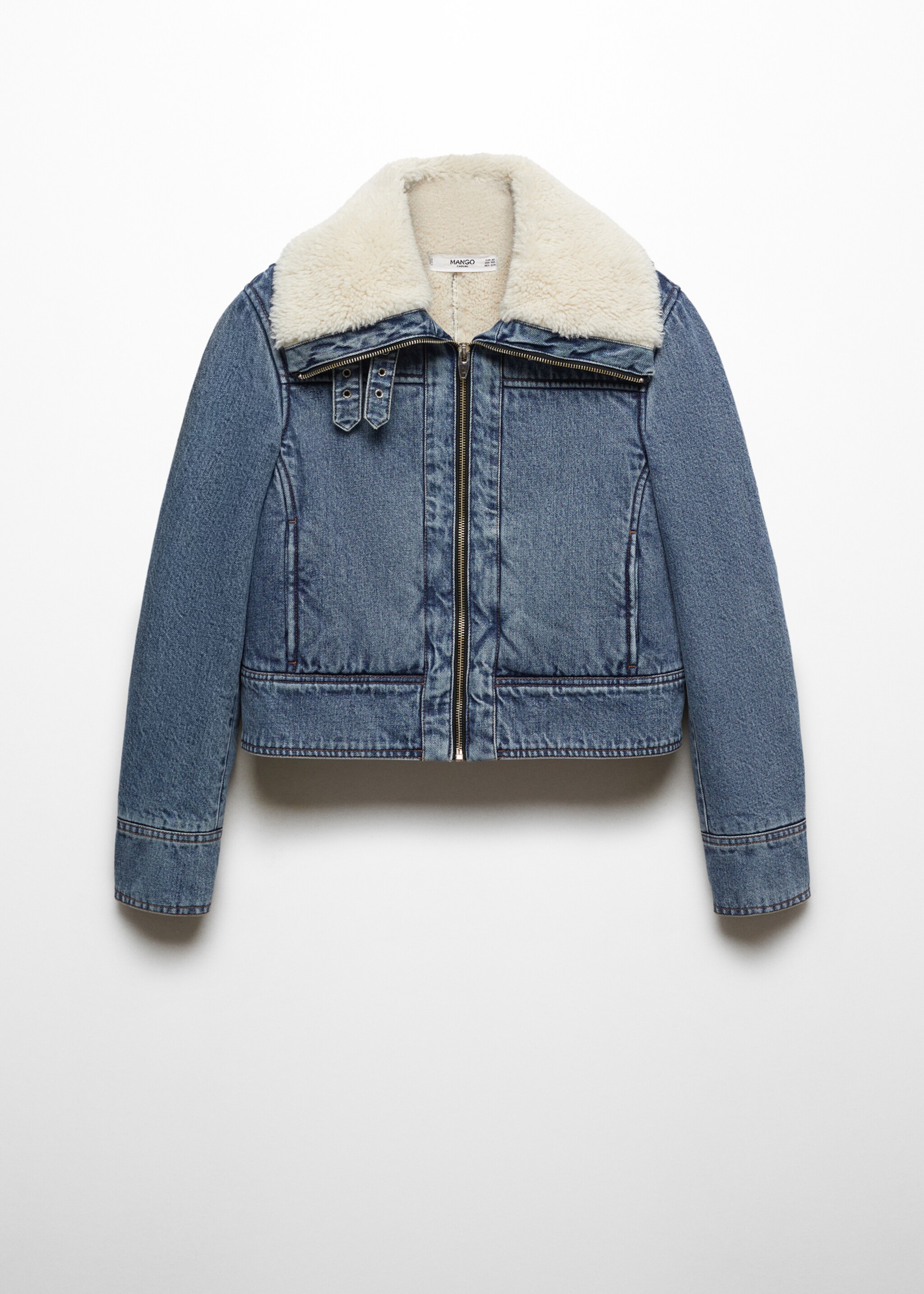 Shearling denim jacket - Article without model