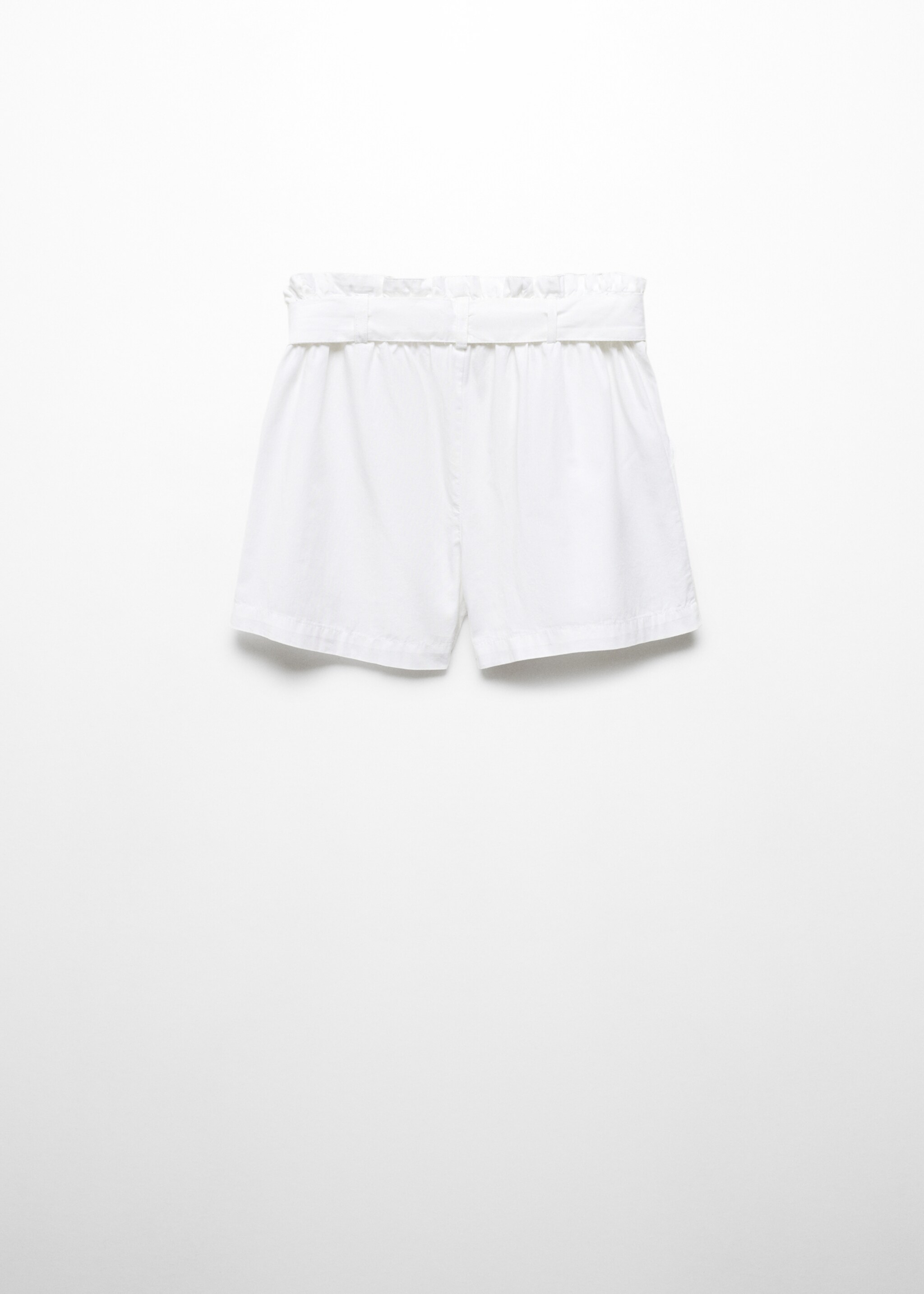 Paperbag shorts with belt - Reverse of the article