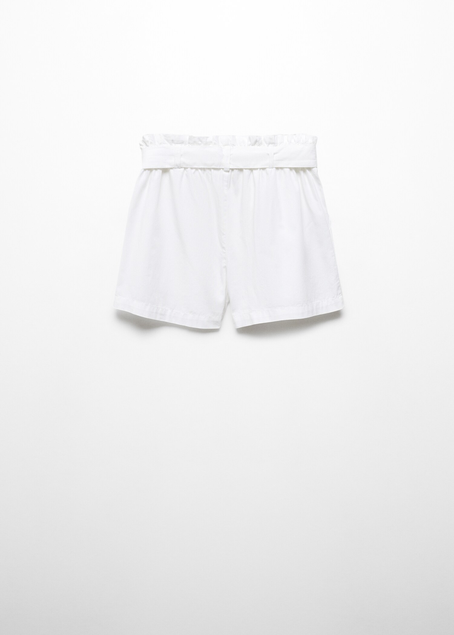 Paperbag shorts with belt - Reverse of the article