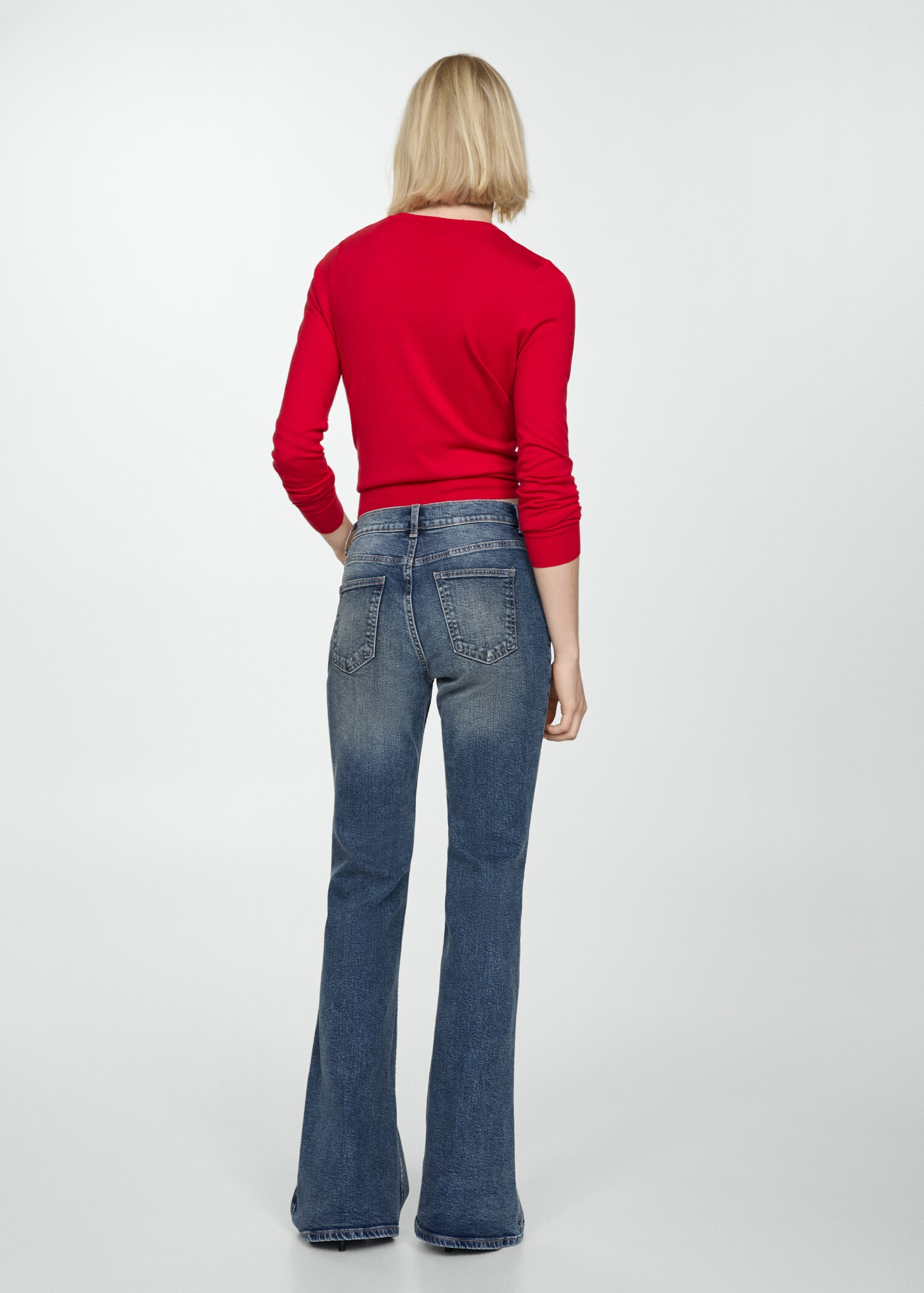 Jeans flare hög midja - Artikelns baksida