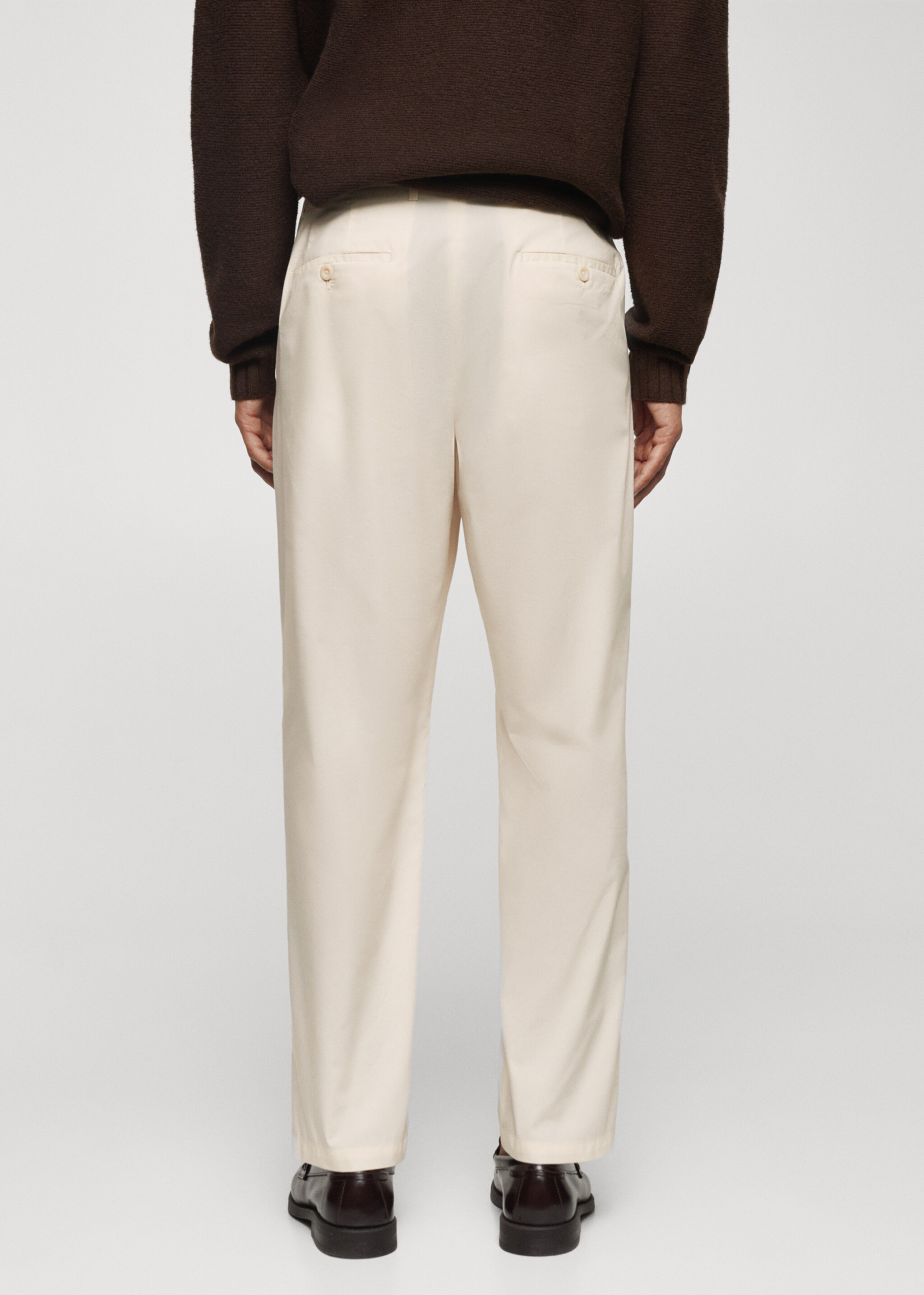Cotton chinos - Reverse of the article