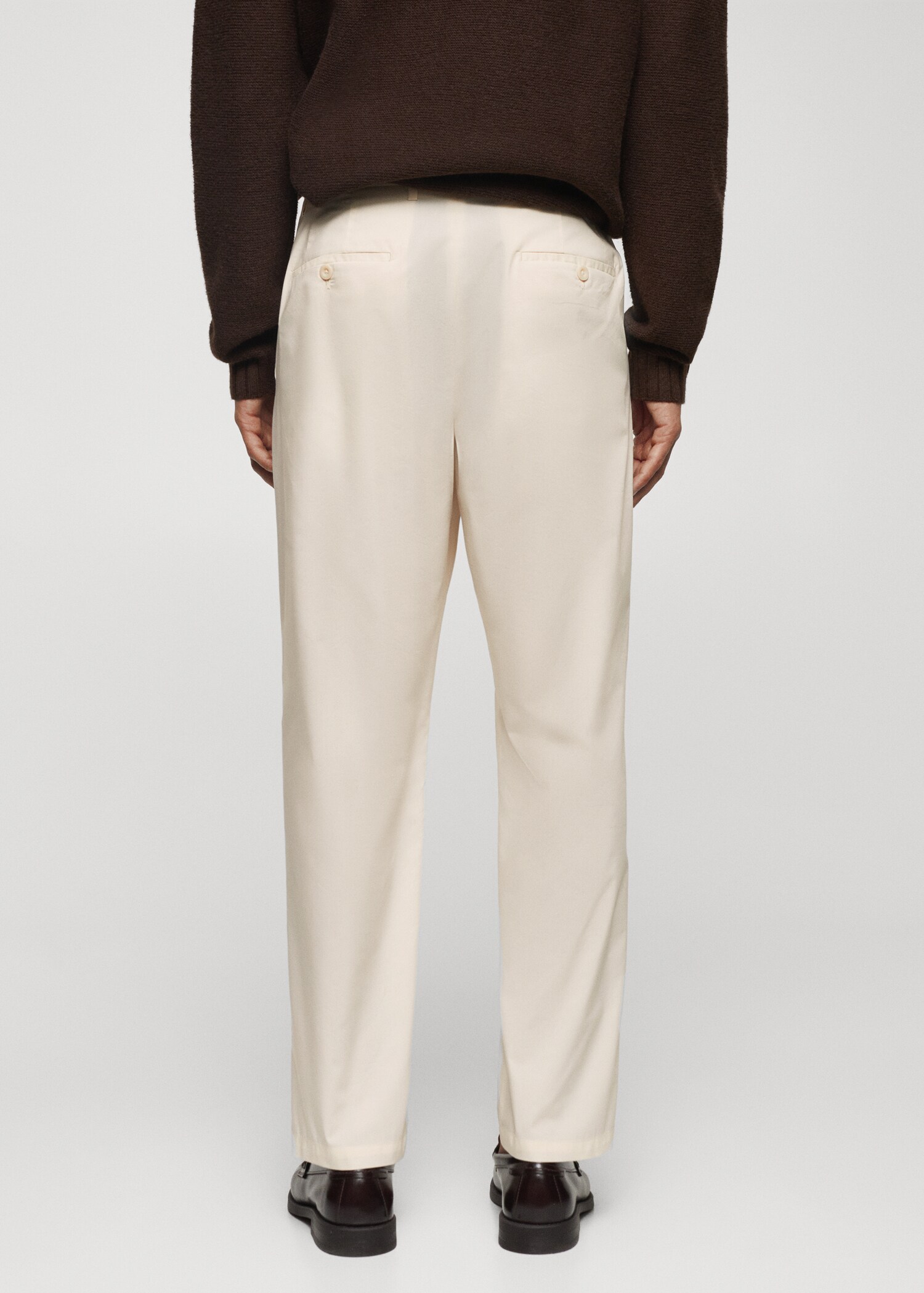 Cotton chinos - Reverse of the article