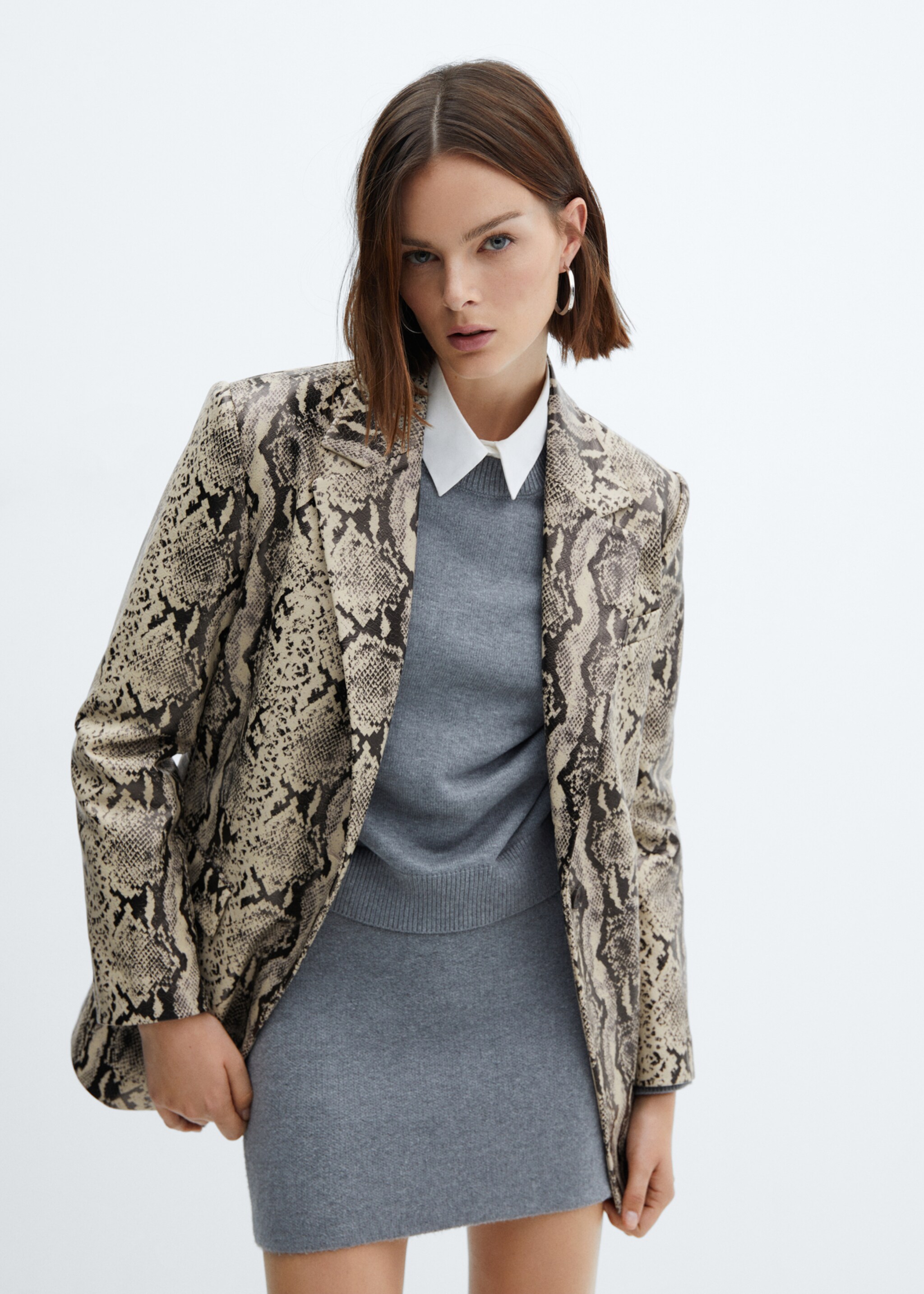 Snake effect blazer - Medium plane