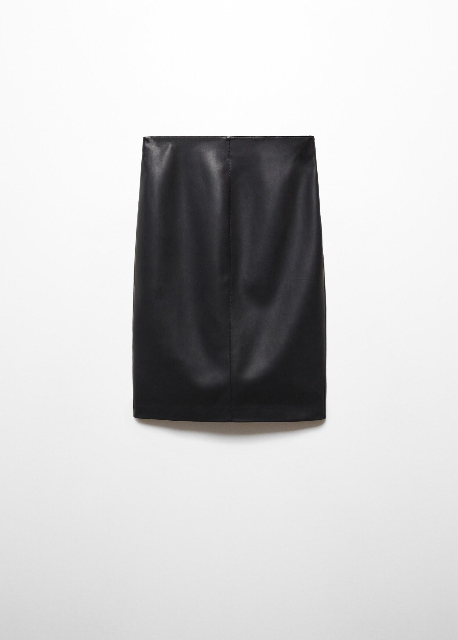 Leather-effect pencil skirt - Article without model