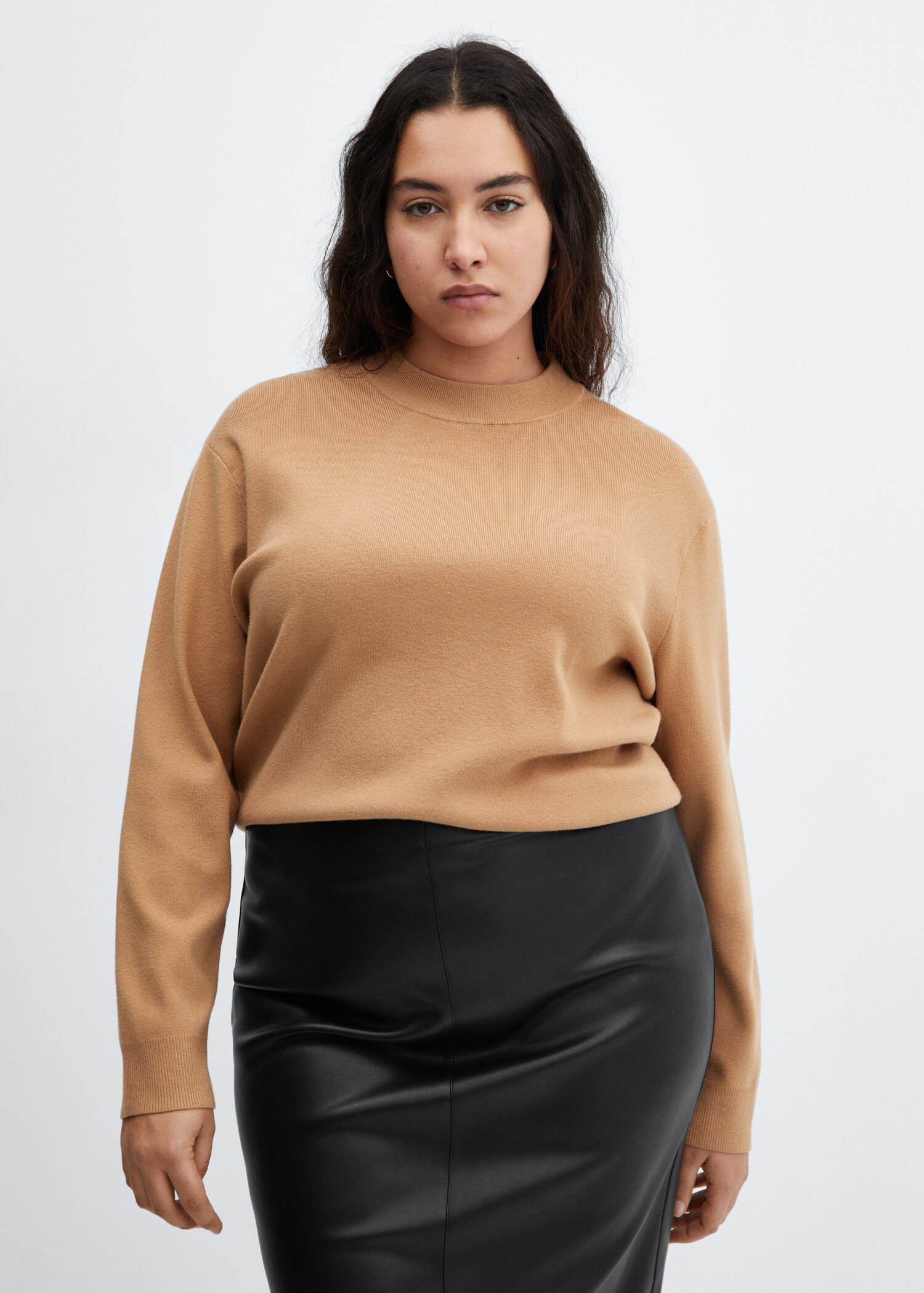 Leather-effect pencil skirt - Details of the article 5