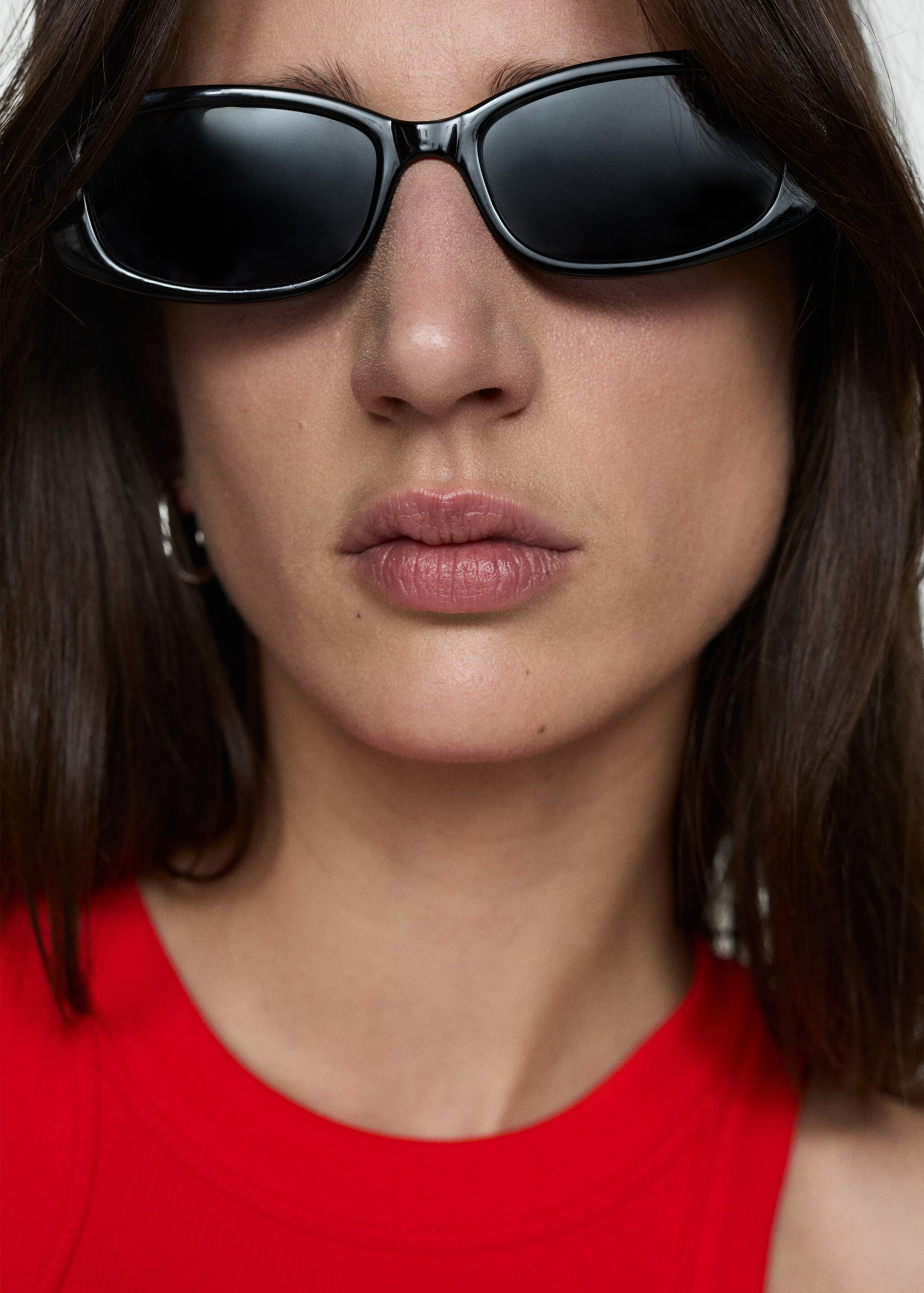 Top canalé algodón - Detalle del artículo 1, Rojo. Ref: 67070469-00.