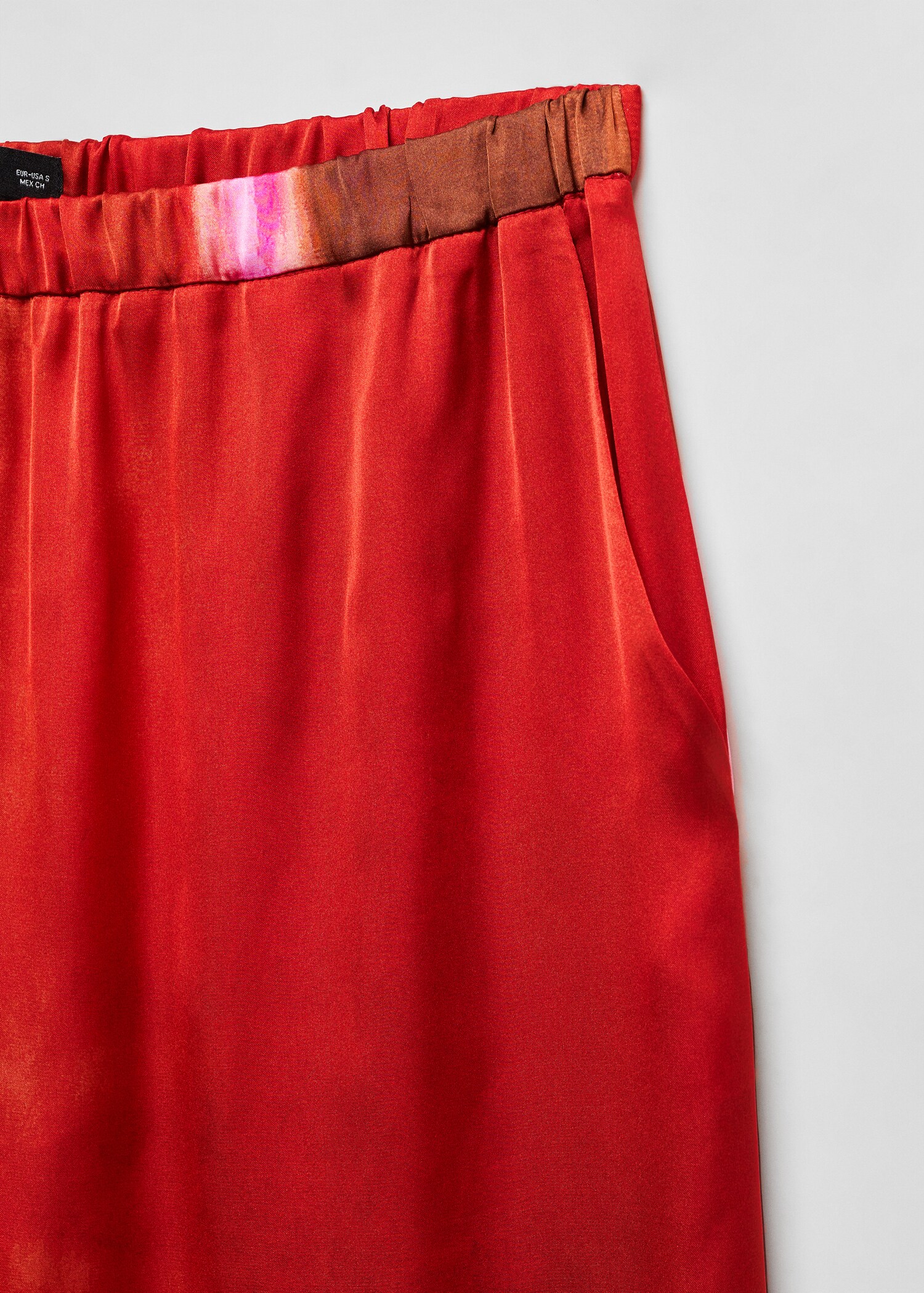 Tie-dye satin trousers - Details of the article 8