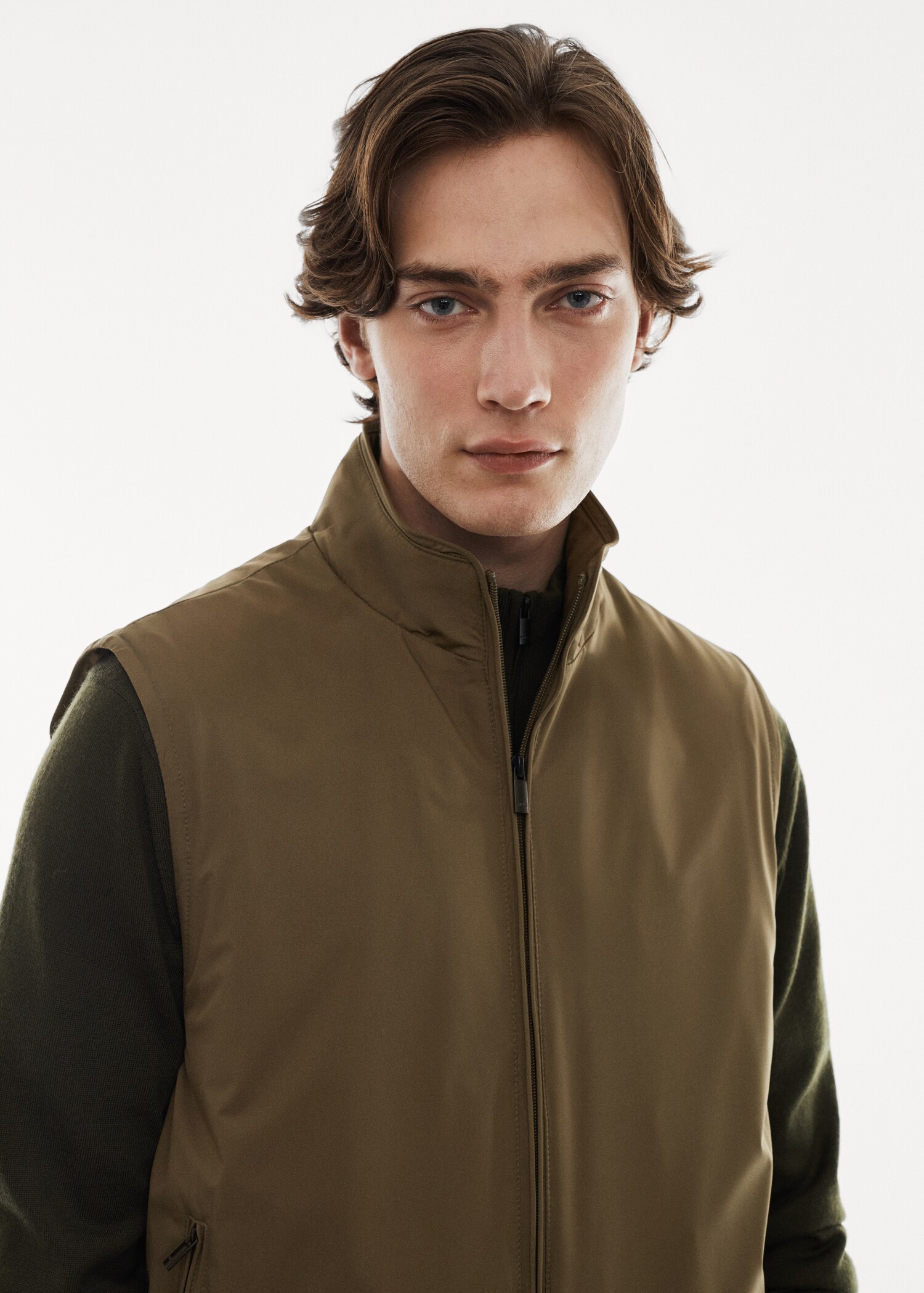 Lightweight quilted water-repellent quilted gilet - Details of the article 1