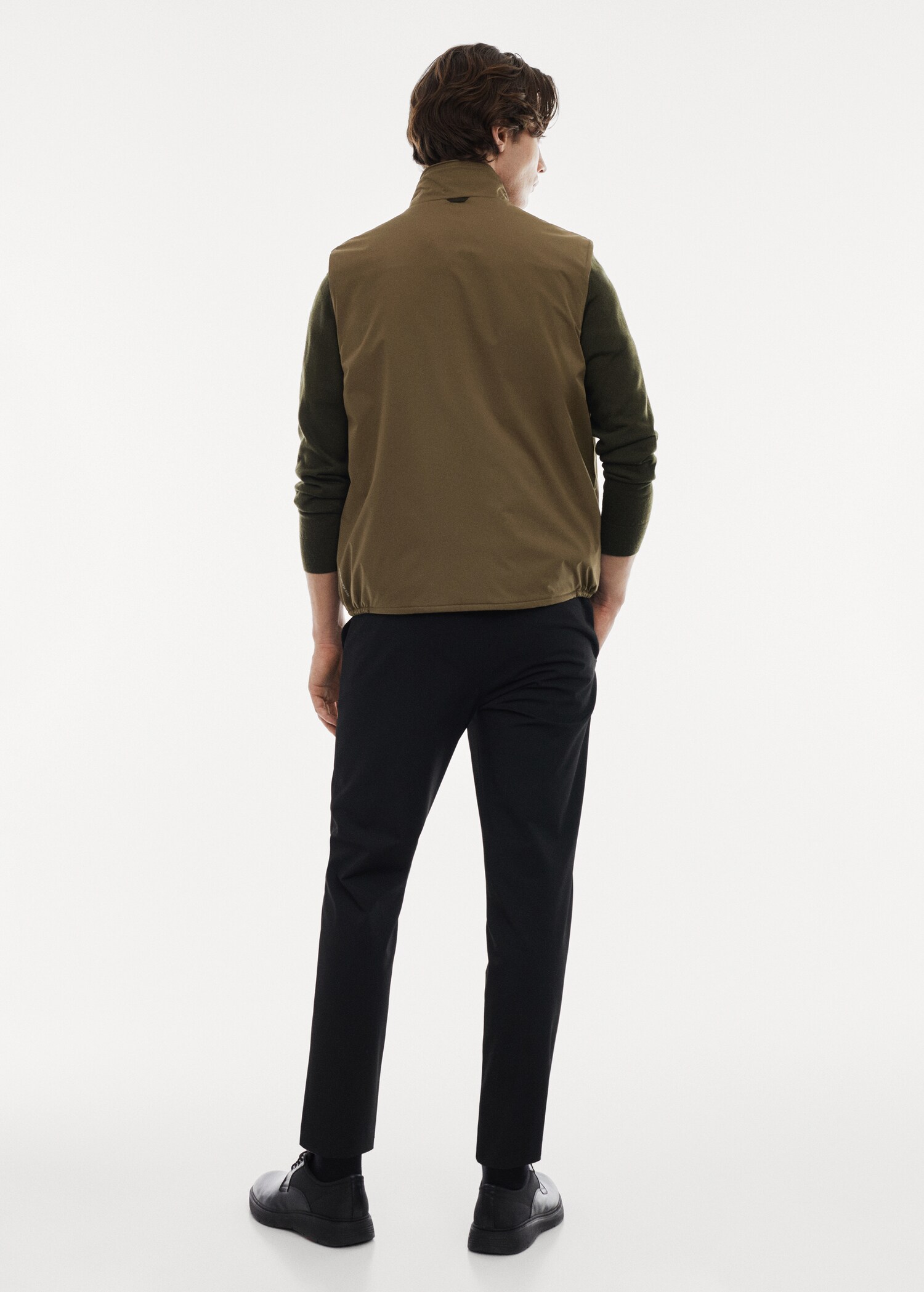 Lightweight quilted water-repellent quilted gilet - Reverse of the article
