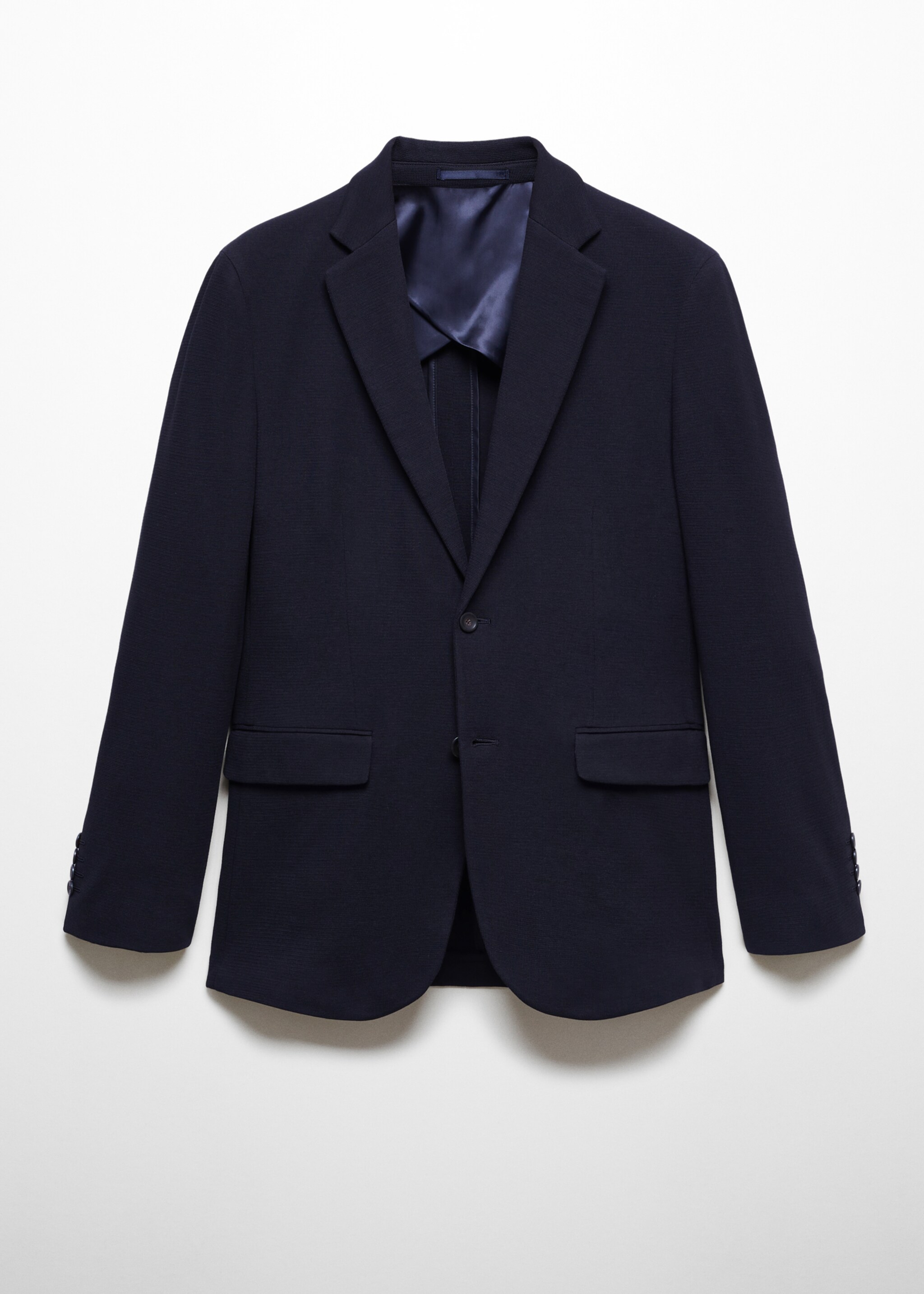 Strukirani slim fit pamučni sako - Artikl bez modela