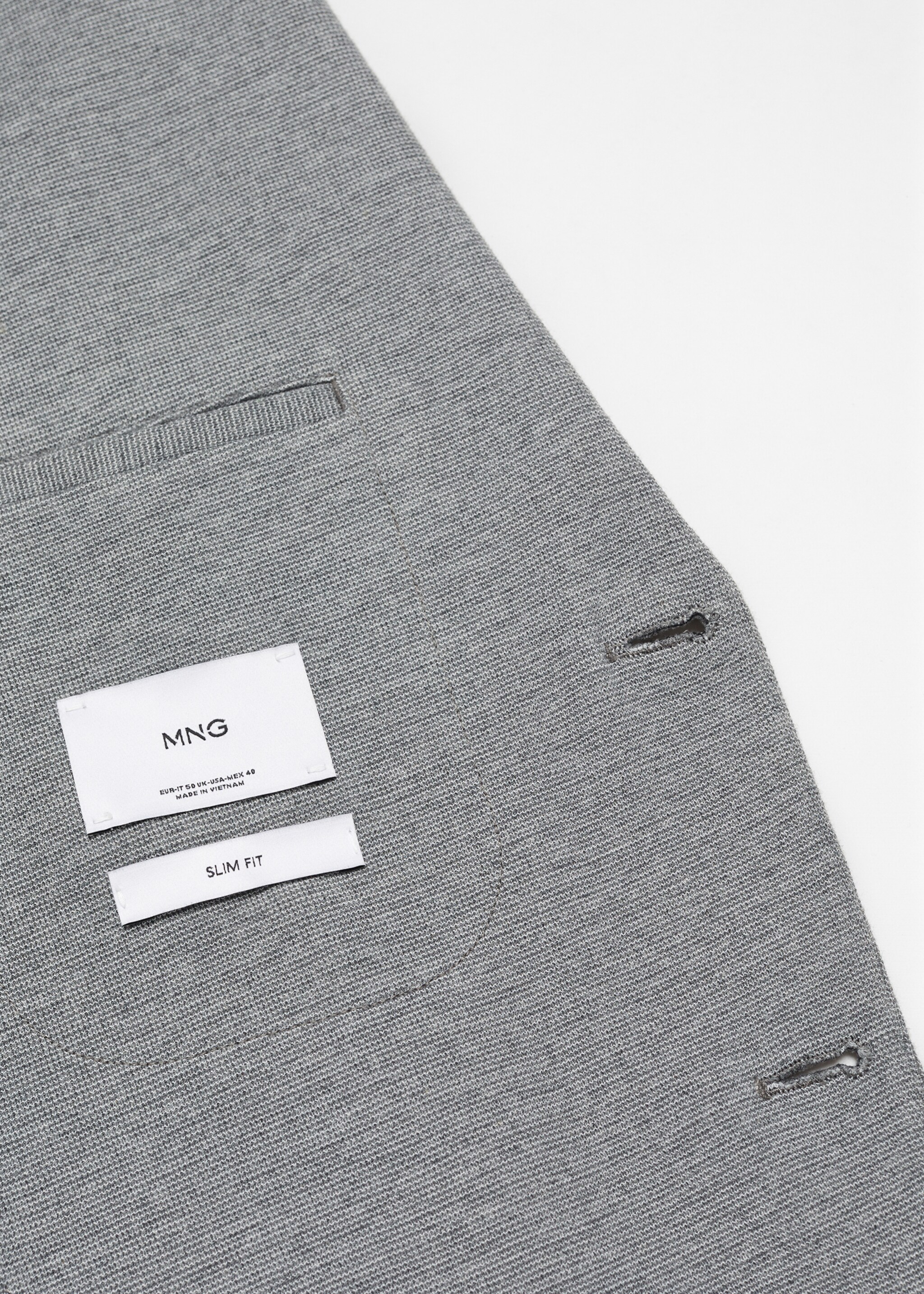 Veste slim fit structurée coton - Détail de l'article 8