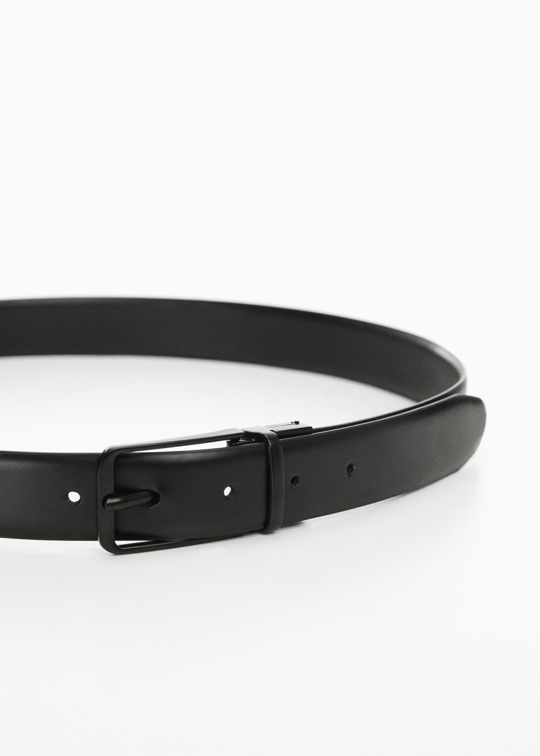 Leather reversible belt - Medium plane