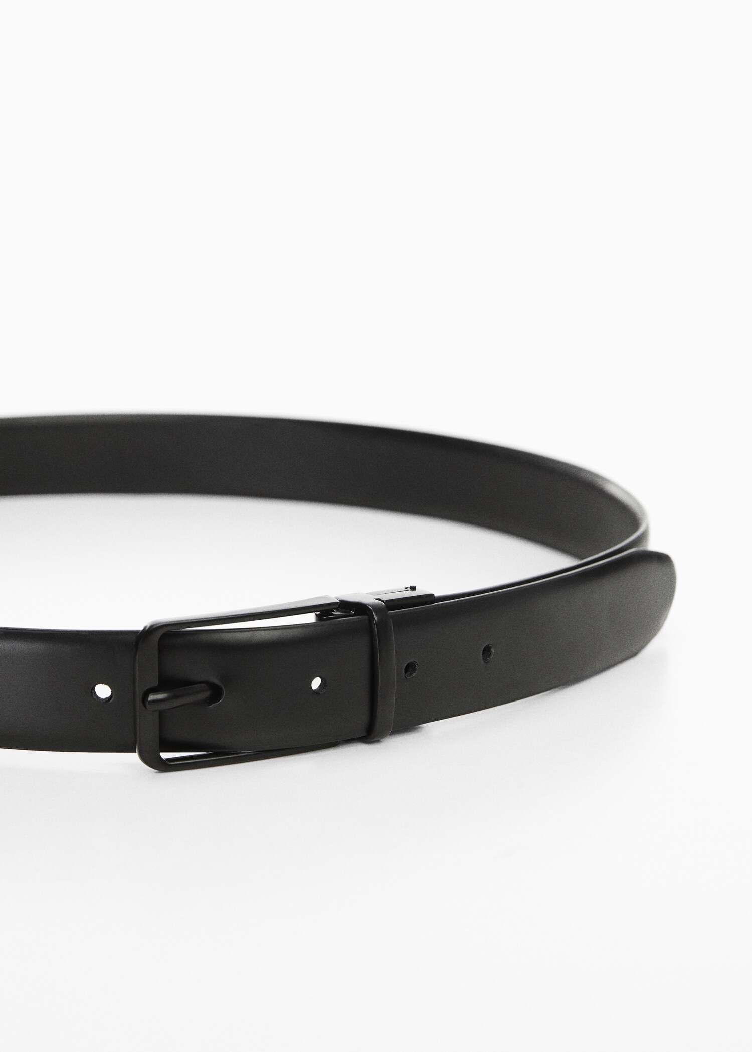 Leather reversible belt - Medium plane