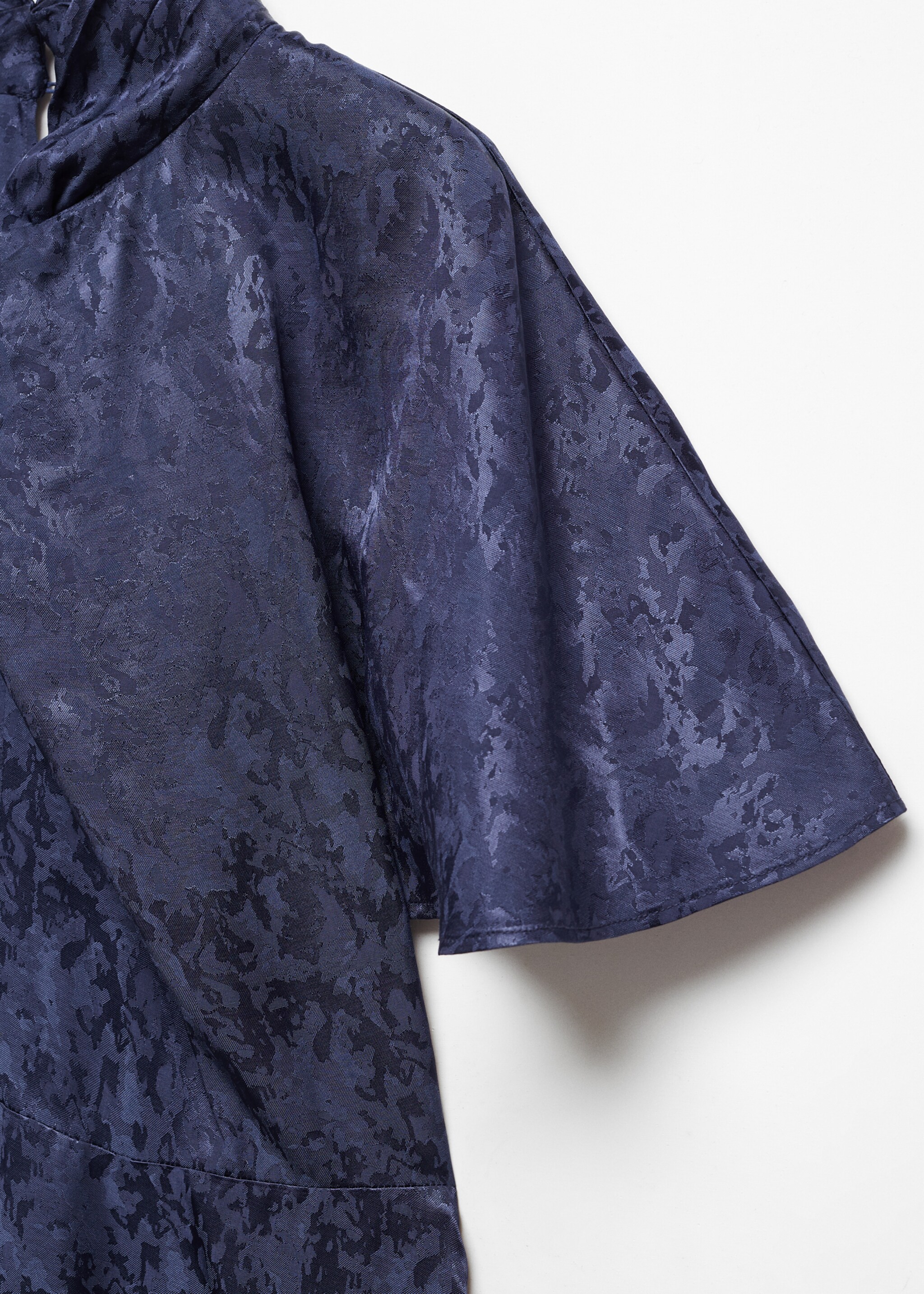 Kjole i jacquard med kryssende hals - Artikkeldetalj 8