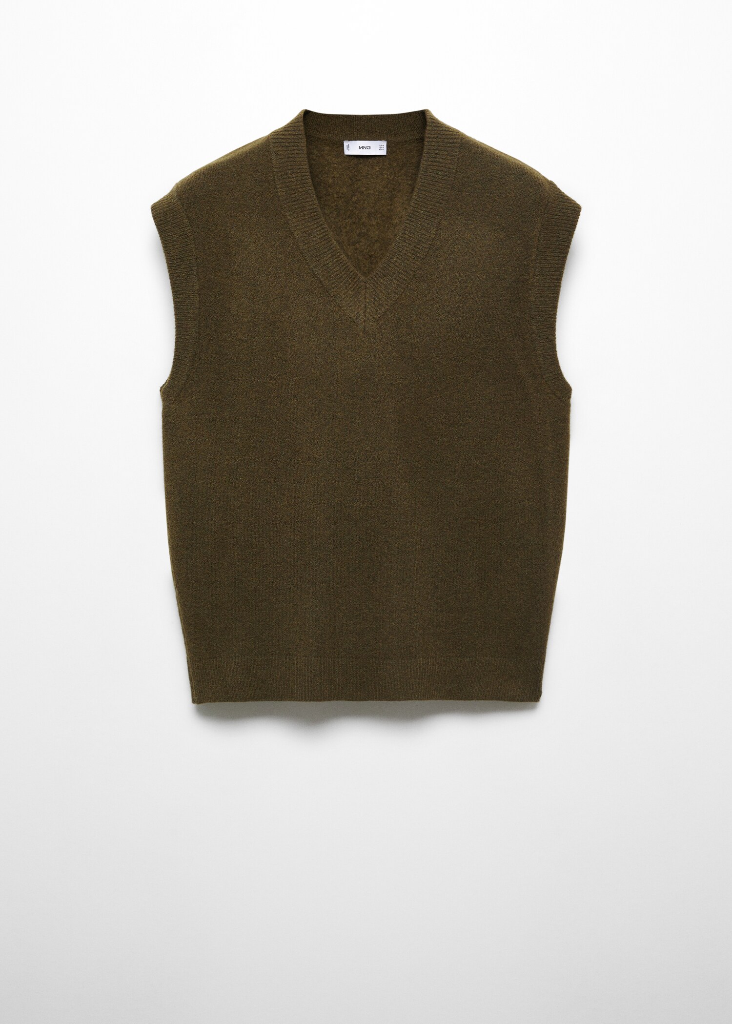 V-neck knitted gilet - Article without model
