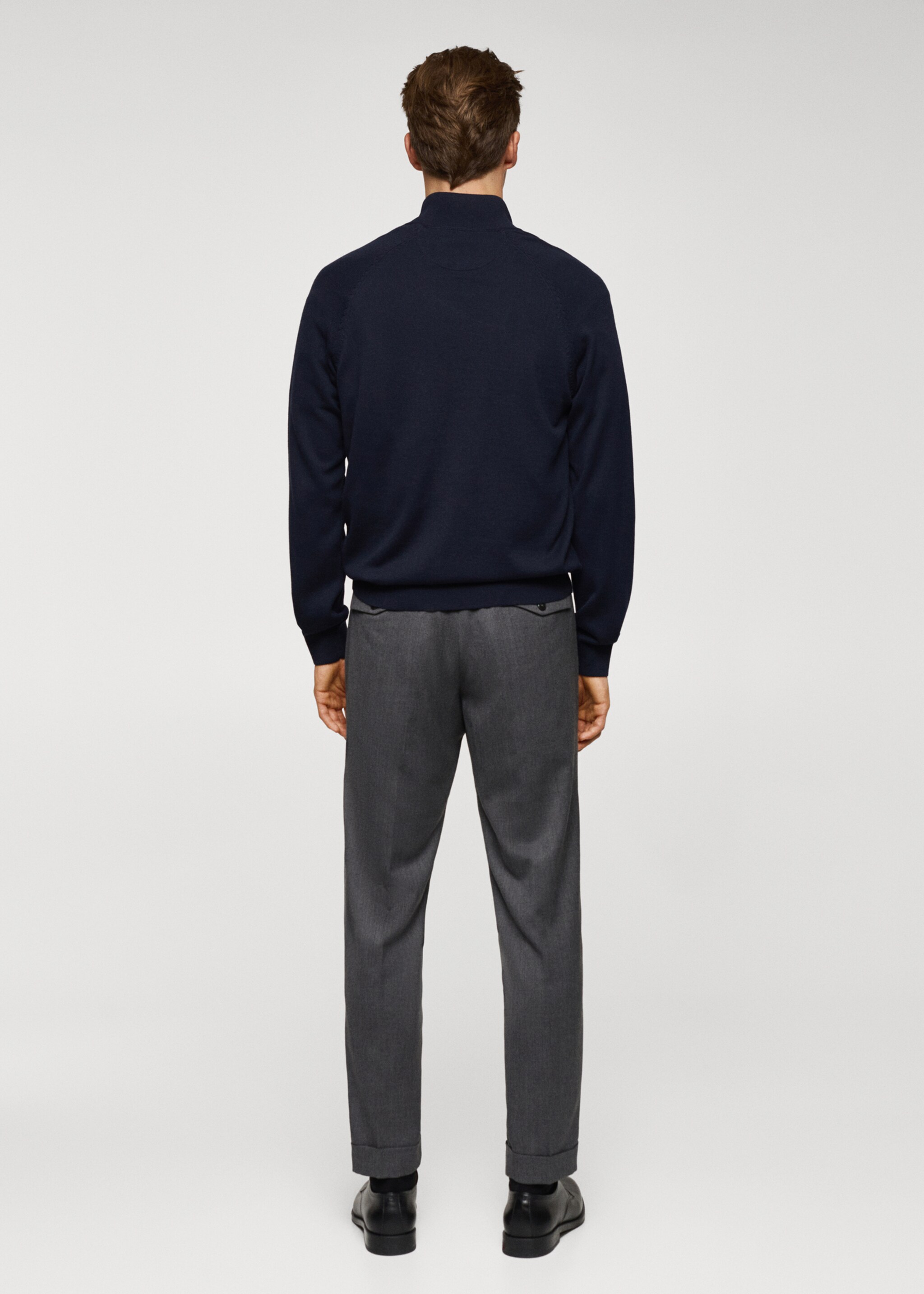 Cardigan coton zippé - Verso de l’article