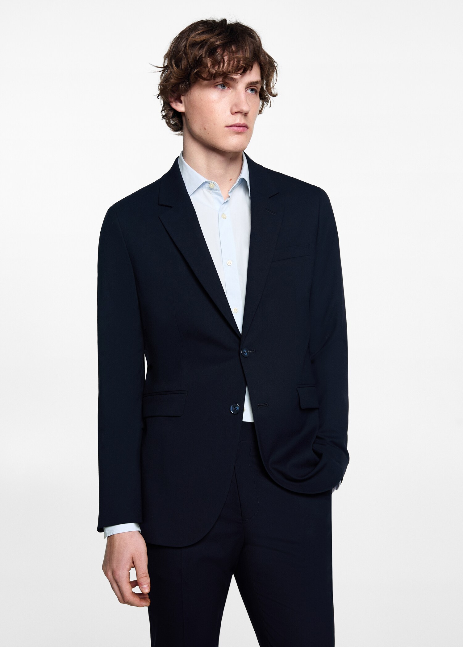 Slim-fit suit jacket - Medium plane