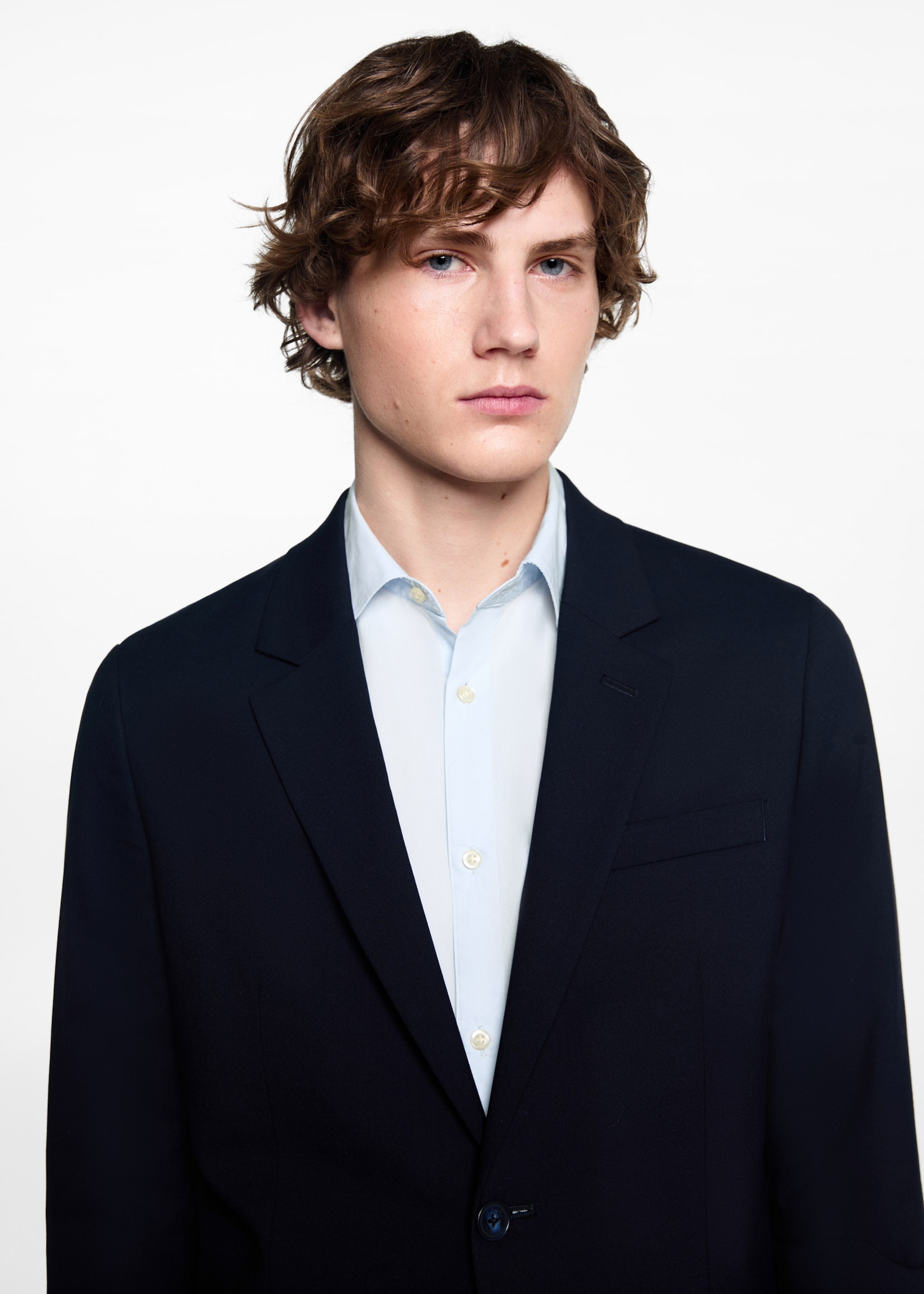 Veste de costume slim fit - Détail de l'article 1, Bleu marine foncé. Ref: 67070648-00.