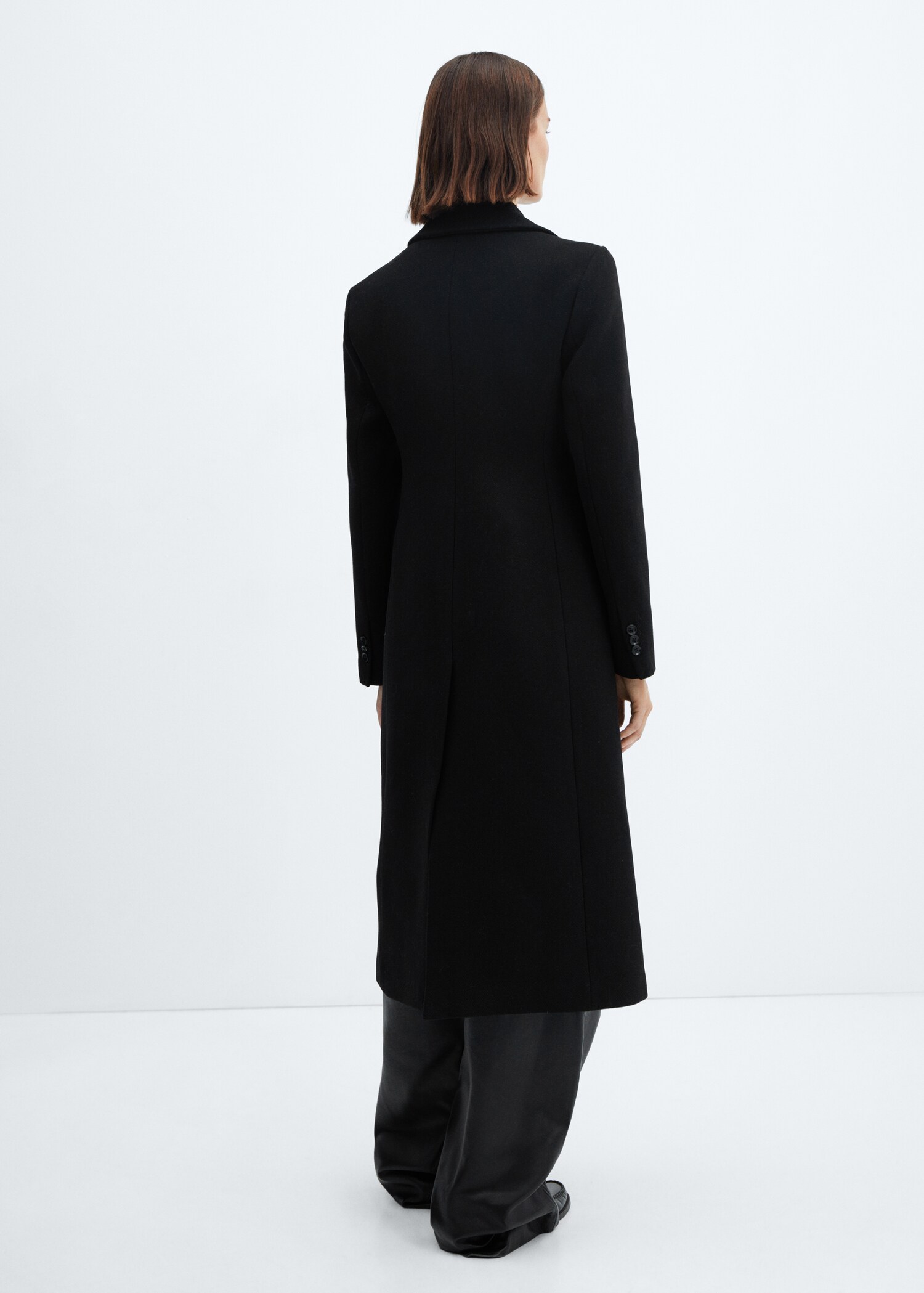 Tailored wool coat - Reverse of the article
