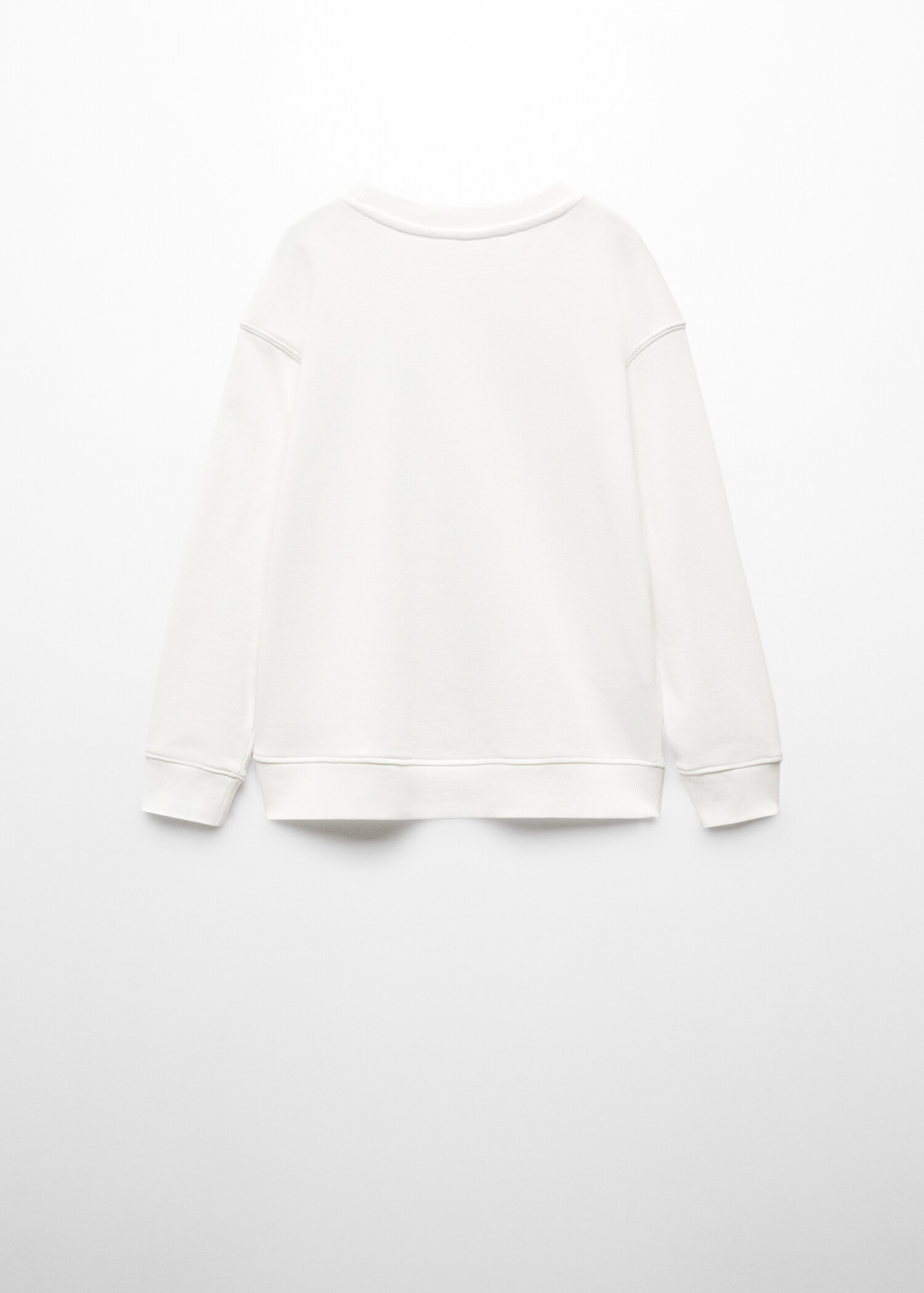 Katoenen sweatshirt met boodschap - Achterkant van het artikel