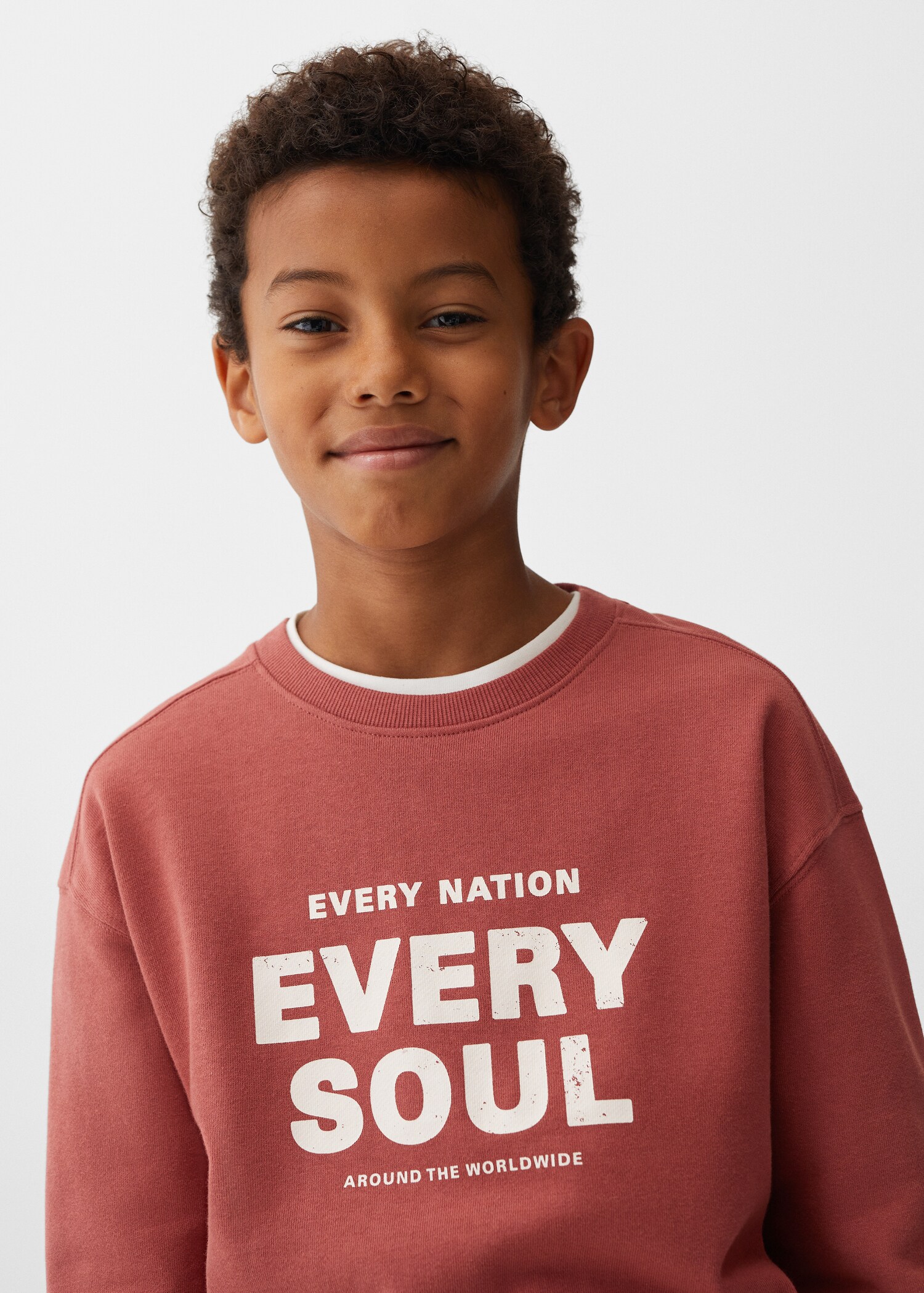 Katoenen sweatshirt met boodschap - Detail van het artikel 1